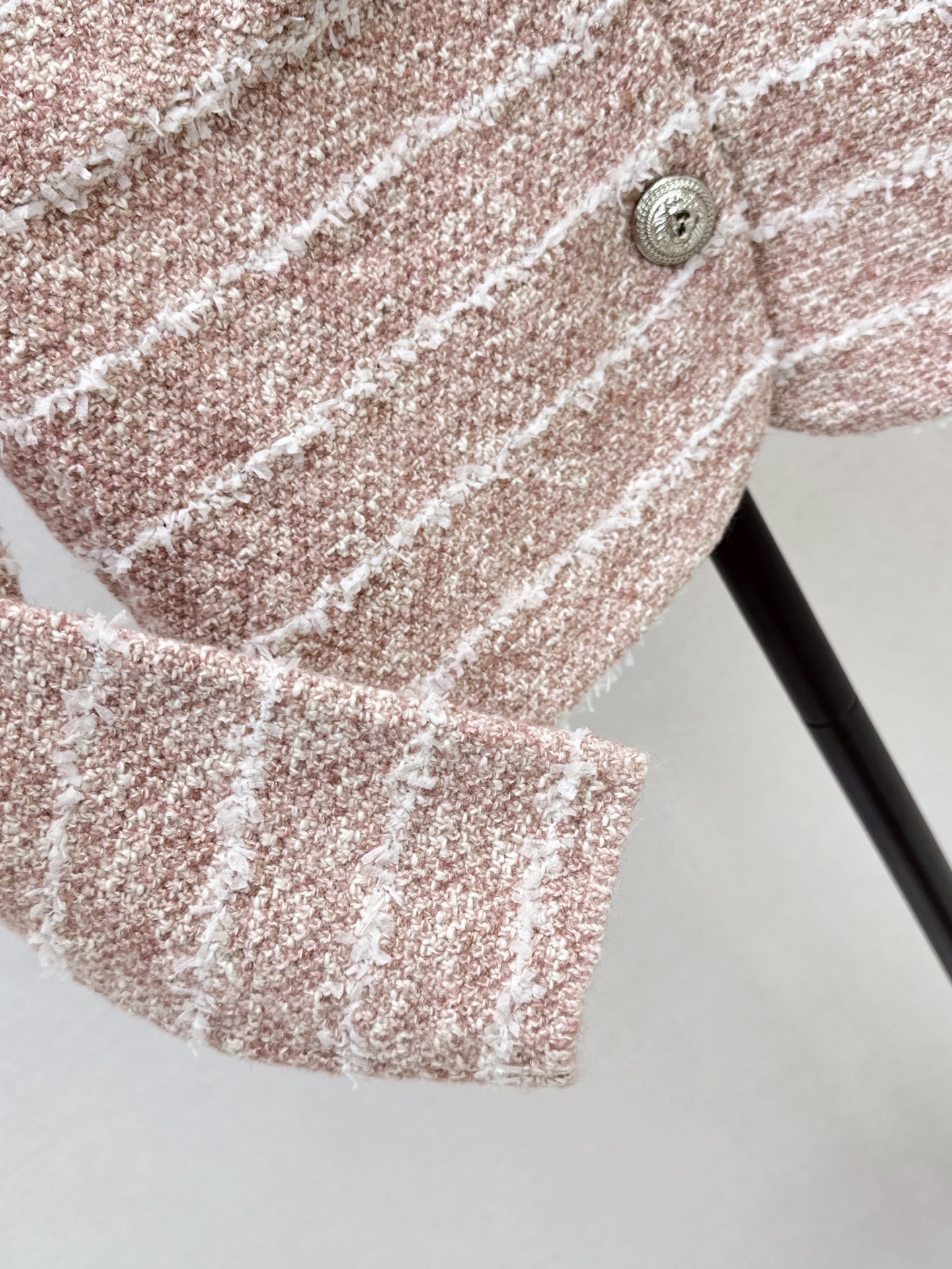 Bal 26fw stripe knit cardigan