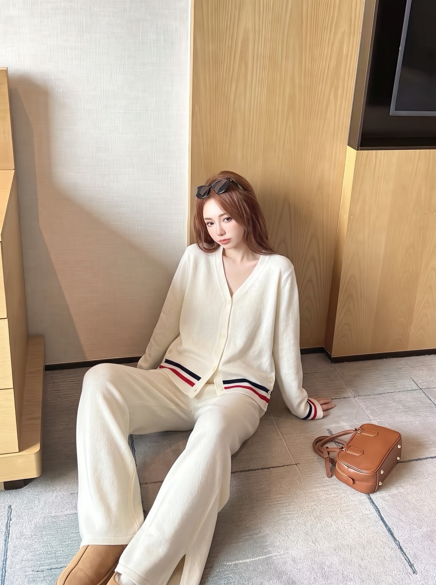 Thom 26fw wool cardigan pant sets