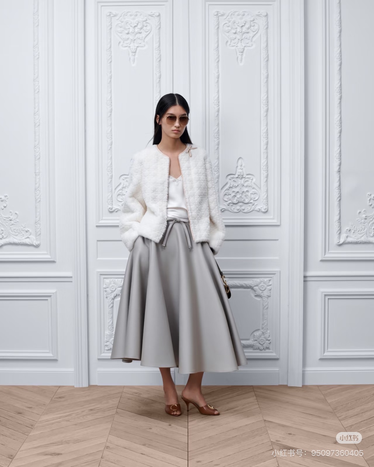 CD 26fw pleated skirt