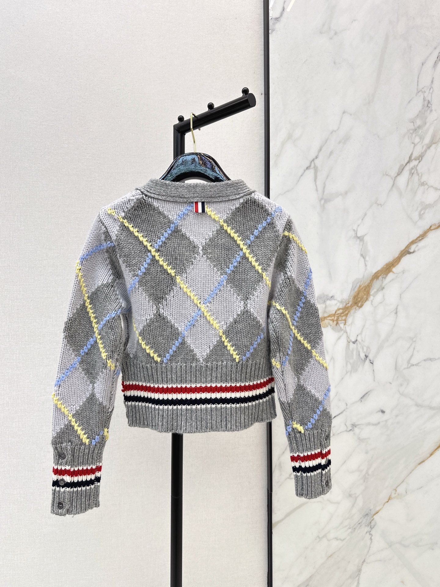 Thom 26fw jacquard knit cardigan