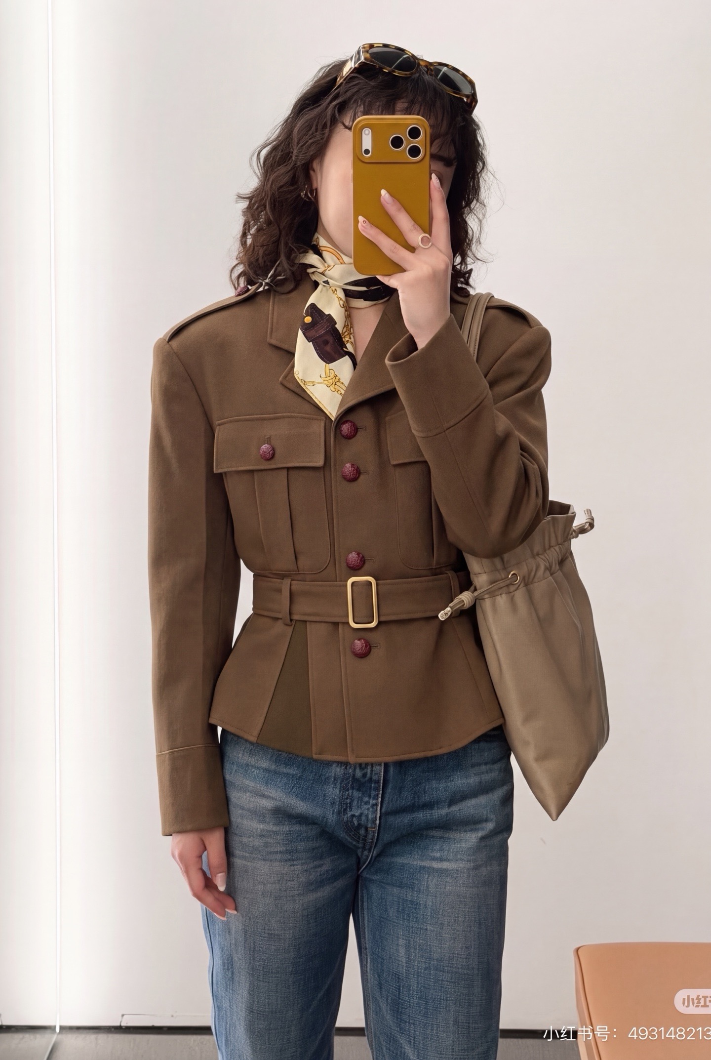 Celi 26fw belted jacket