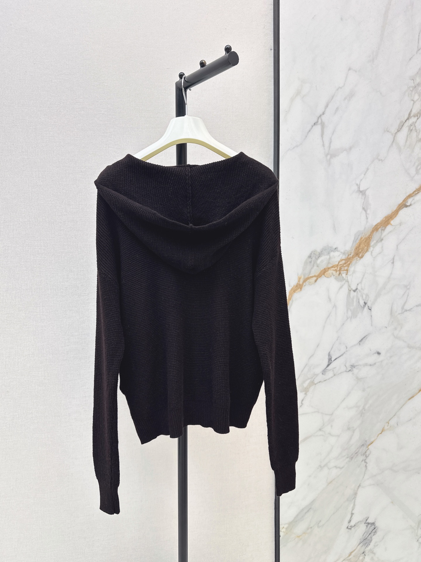 Loe 26fw hooded knit jacket
