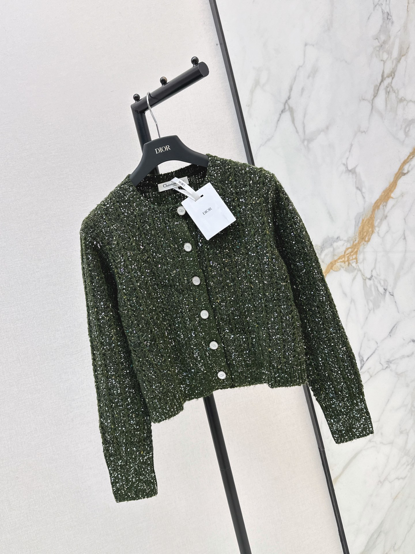 CD 26fw sequin cardigan jacket
