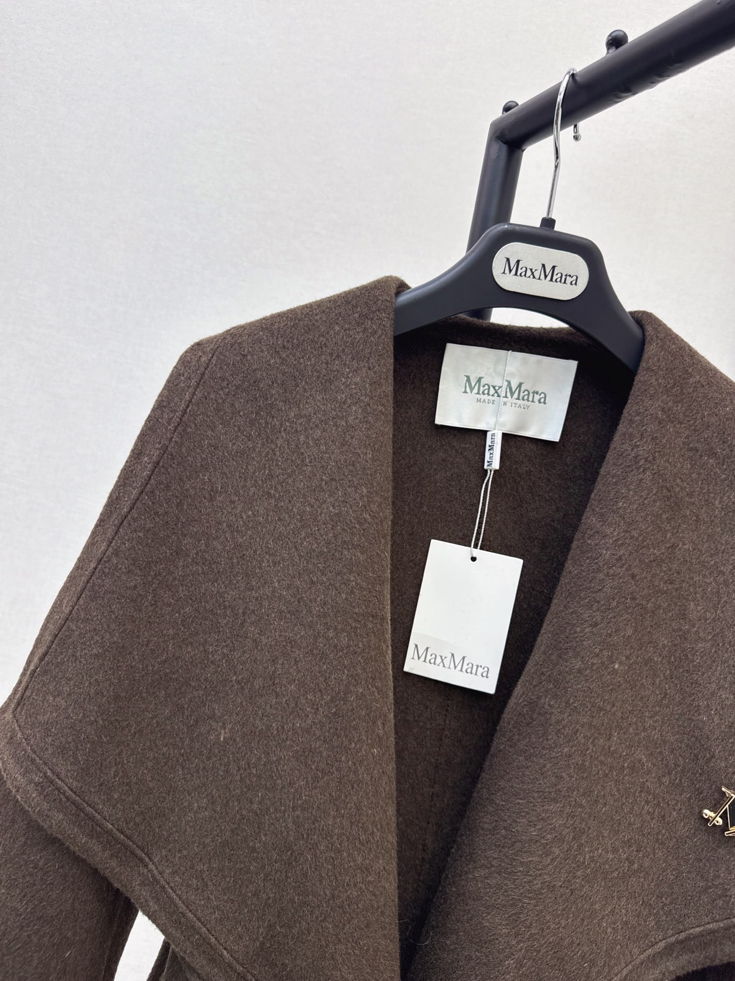 Max 26fw belted woolen overcoats