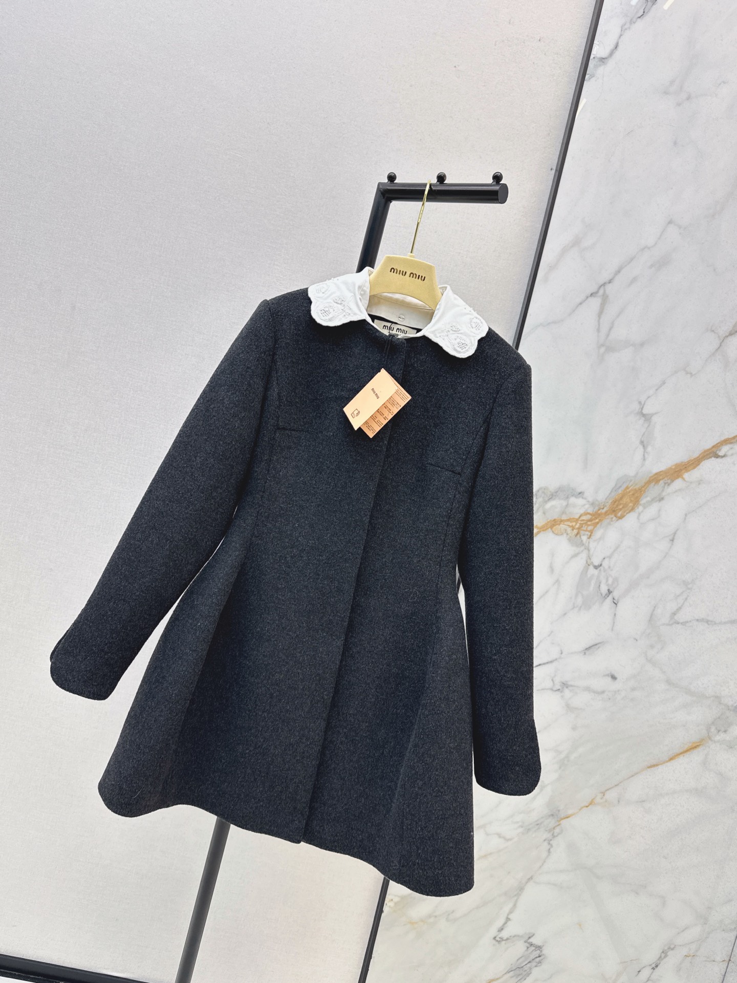Miu 26fw woolen jacket dress