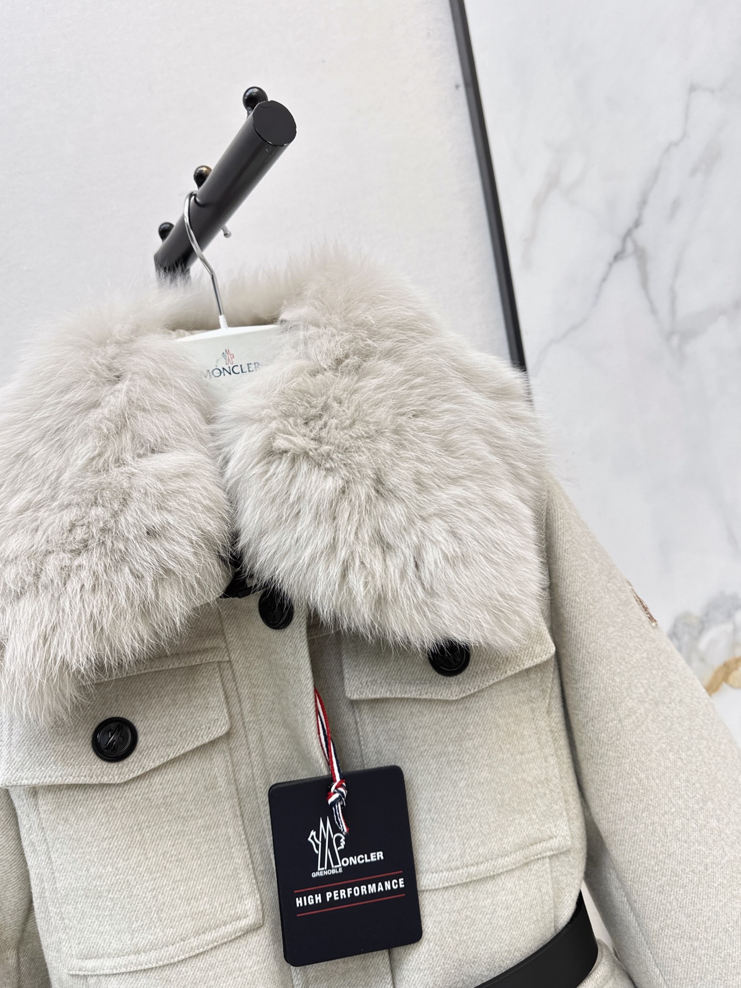 Monc 26fw fur-trim ski jacket