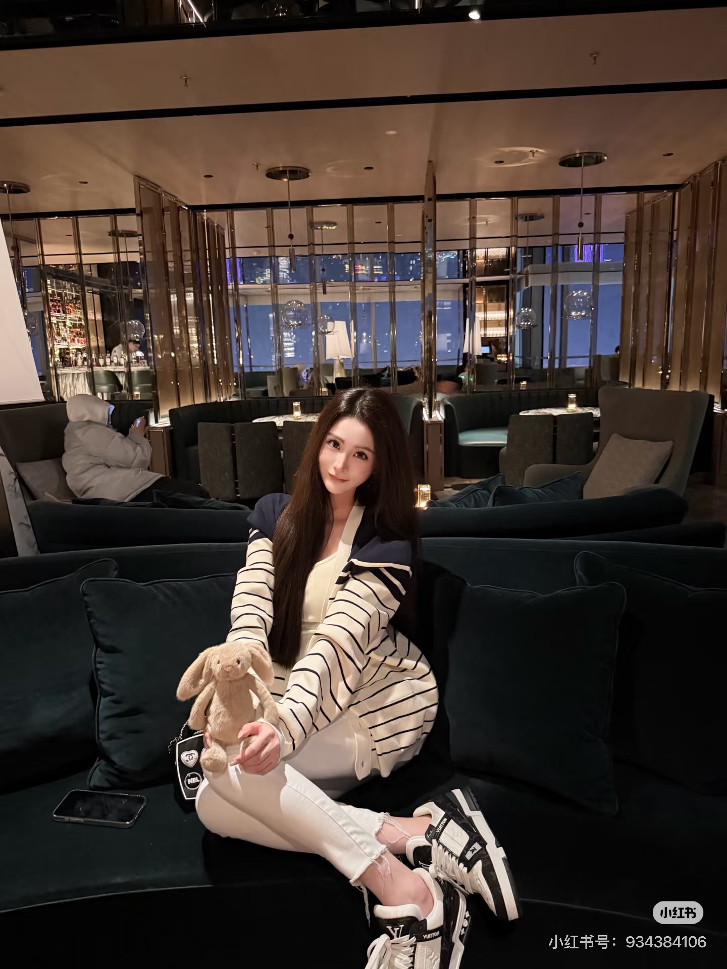Guc 26fw stripe knit cardigan