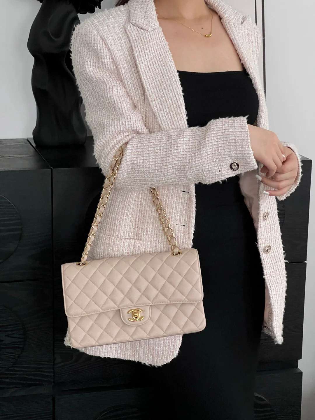 Chan cf25 chain shoulder bag