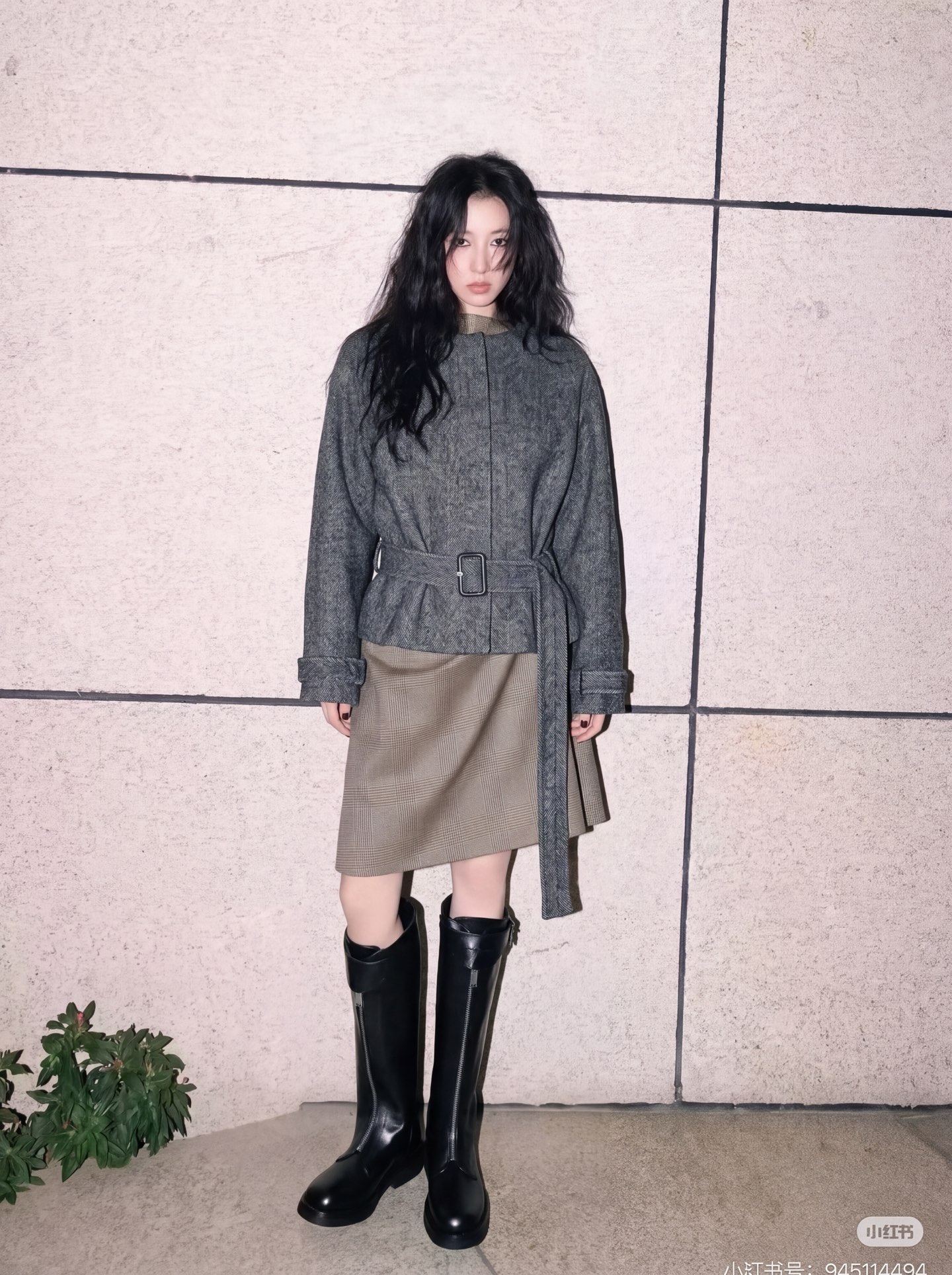 Alex 26fw belted jacket