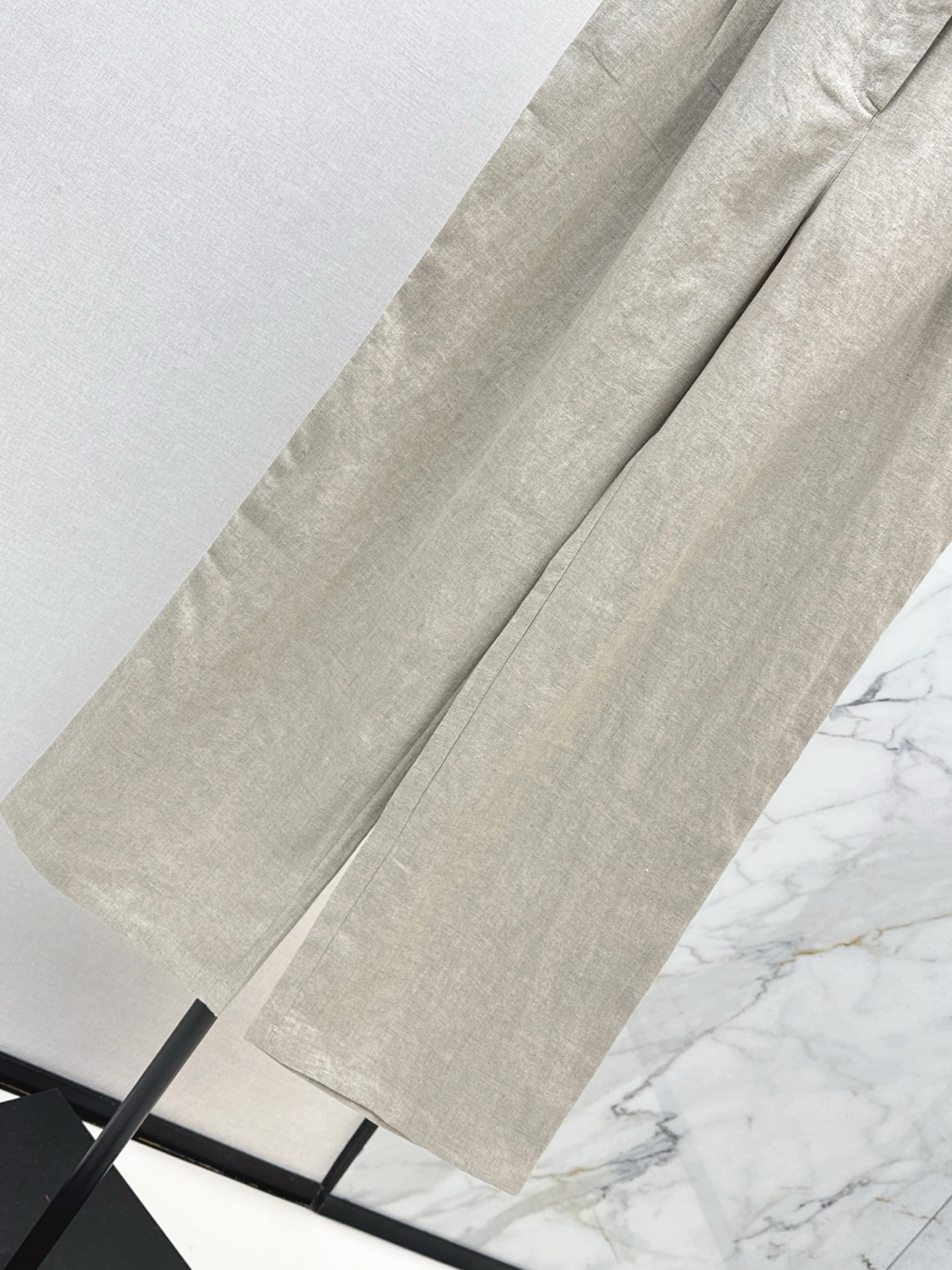 Brun 26ss linen straight-leg pants