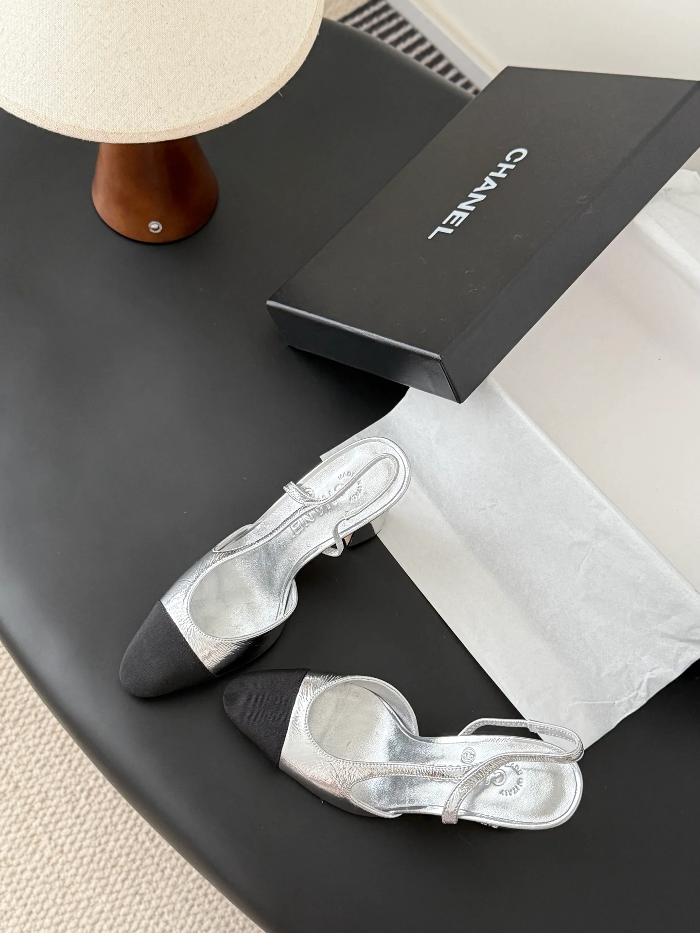 Chan 25fw slingback heels