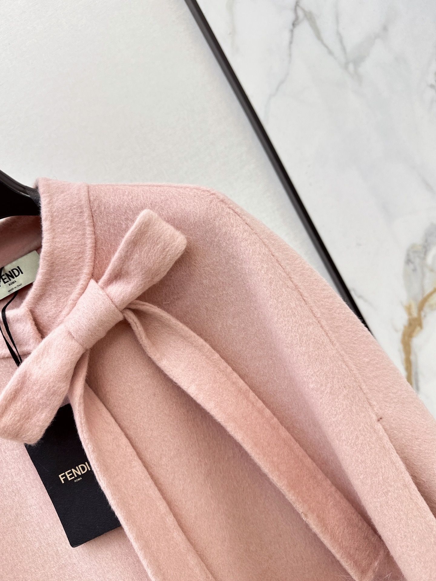 Fen 26fw woolen cape jacket