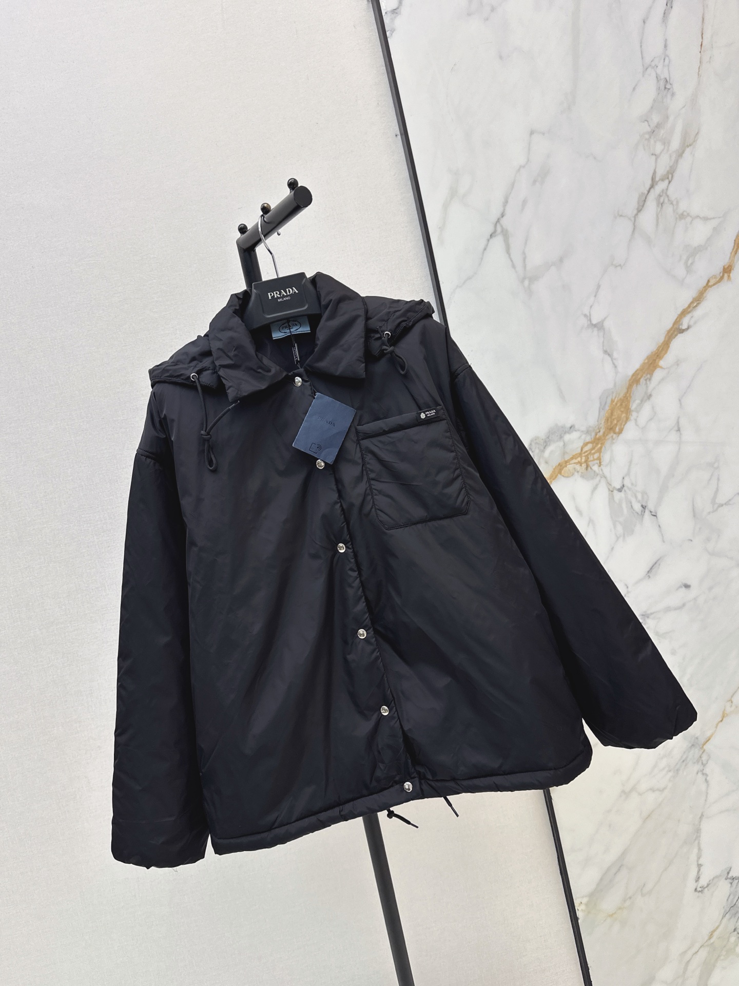 Pra 26fw hooded padded jacket