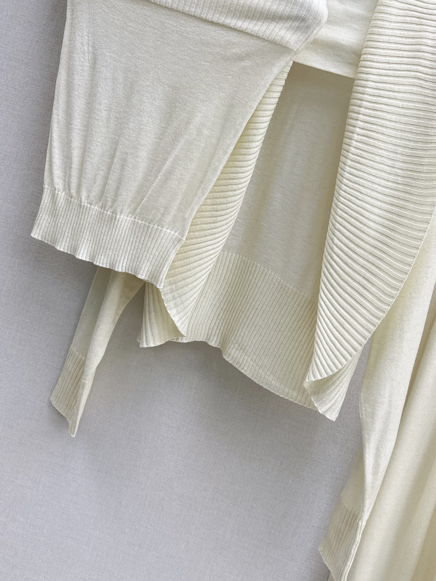 Row 26fw wool cardigan tube top pants sets