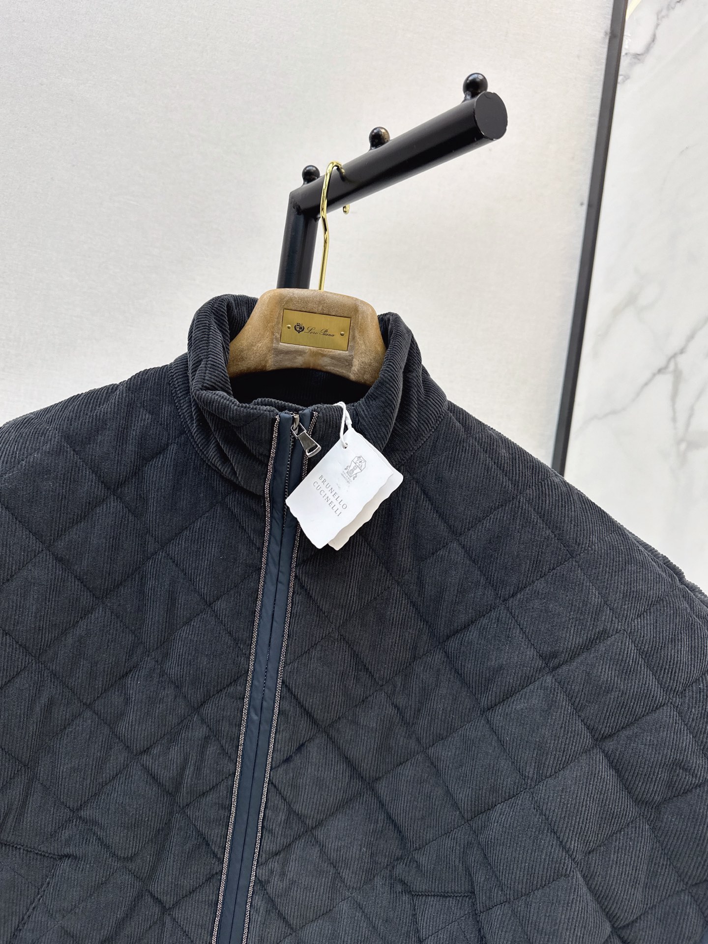 Brun 26fw coudroy padded vest jacket