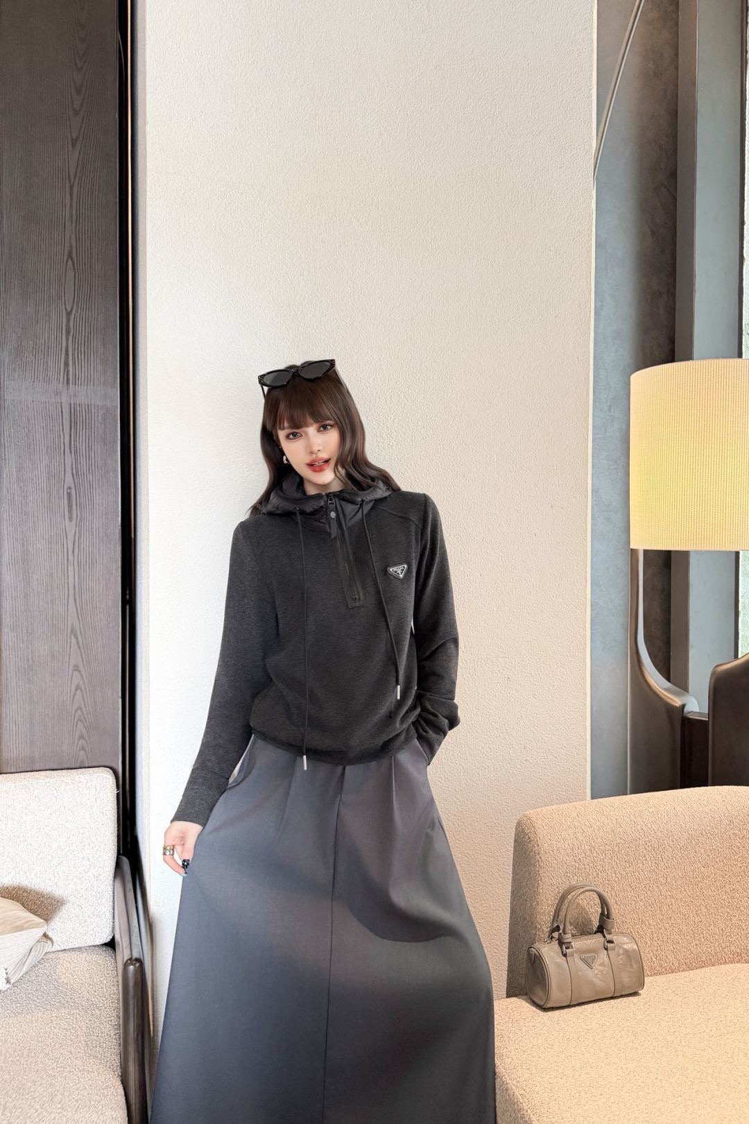 Pra 26fw contract hooded sweatshirt