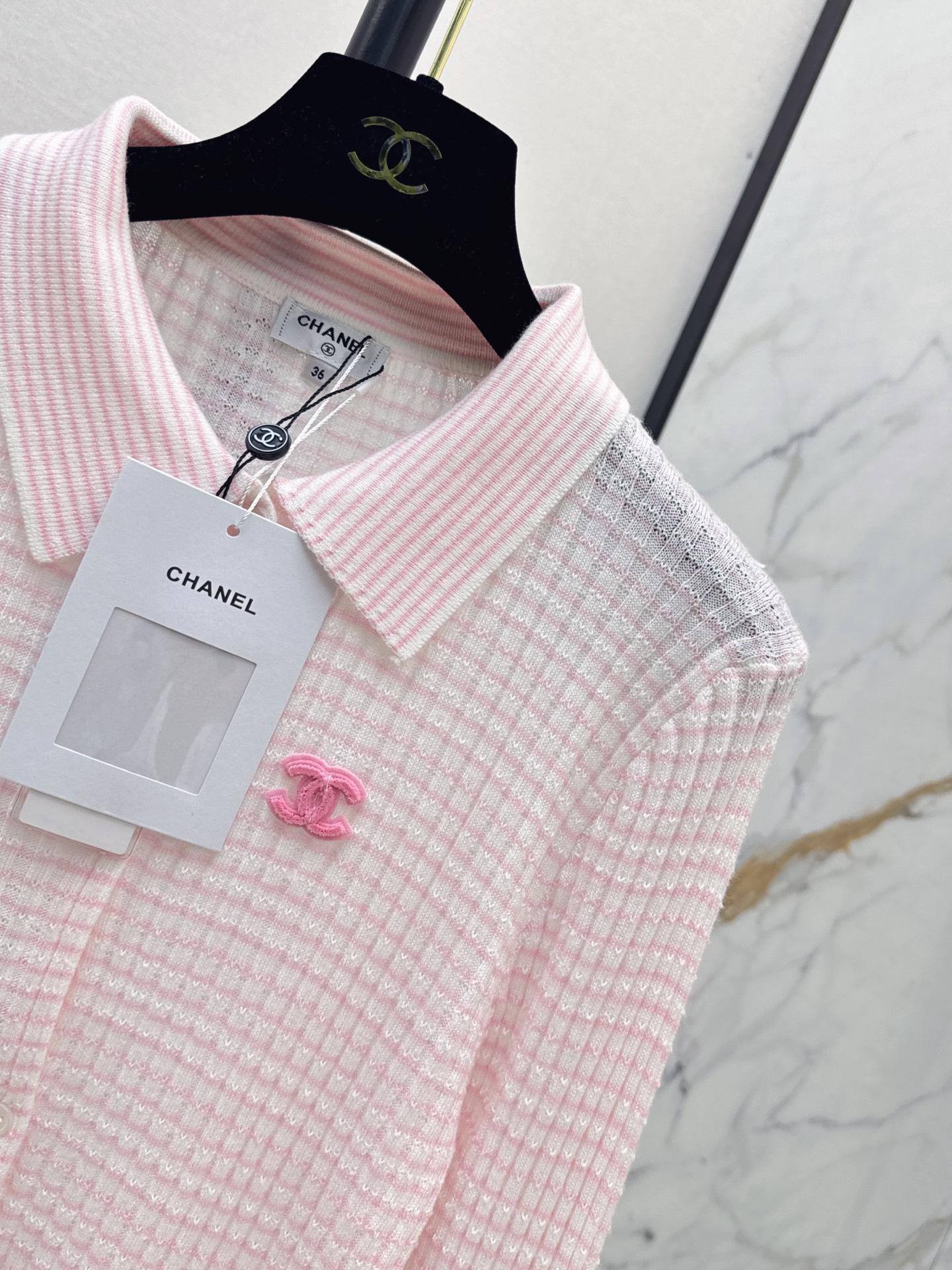 Chan 26fw embroidery knitwear