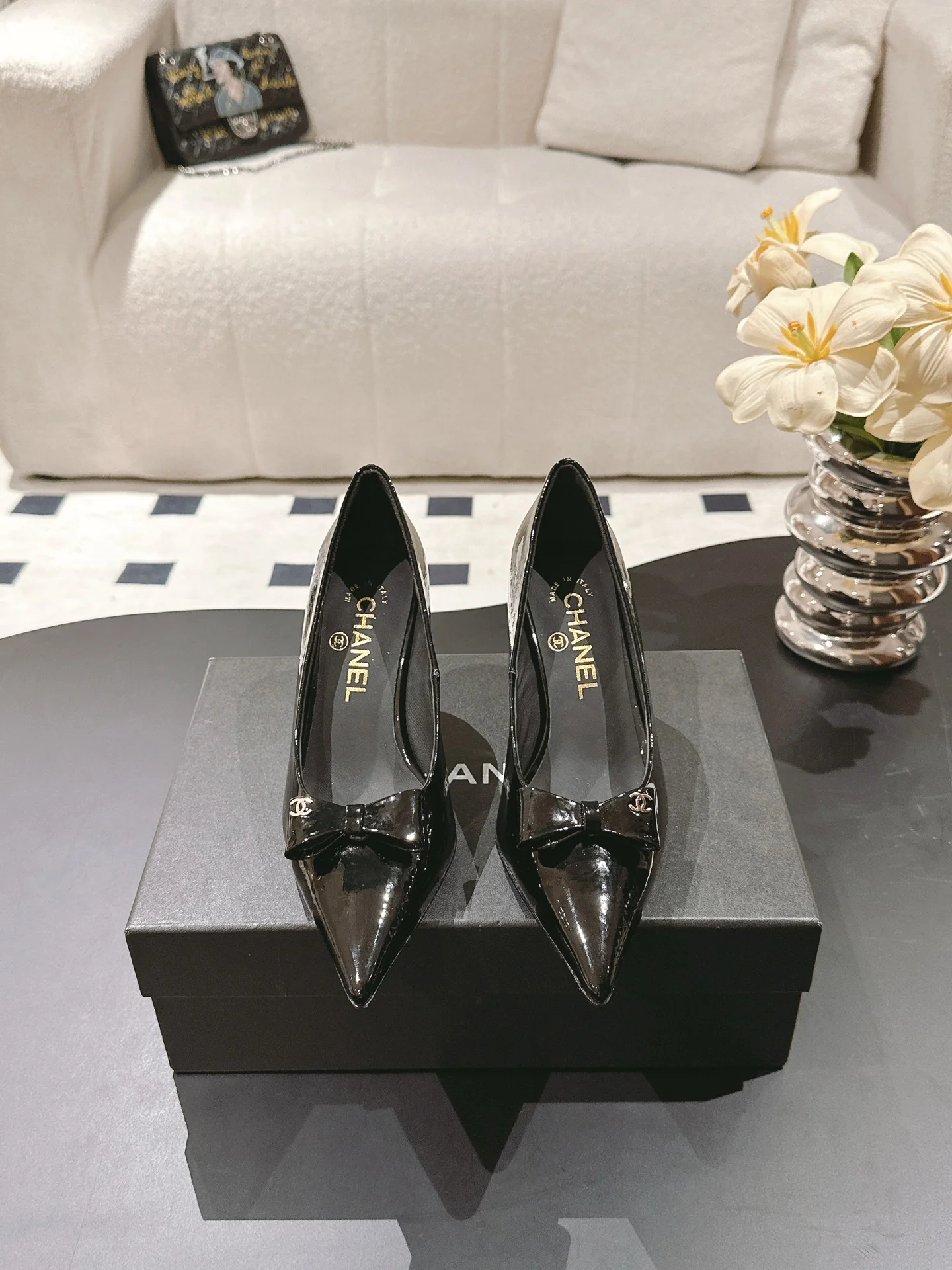 Chan 25fw pointed toe heeels