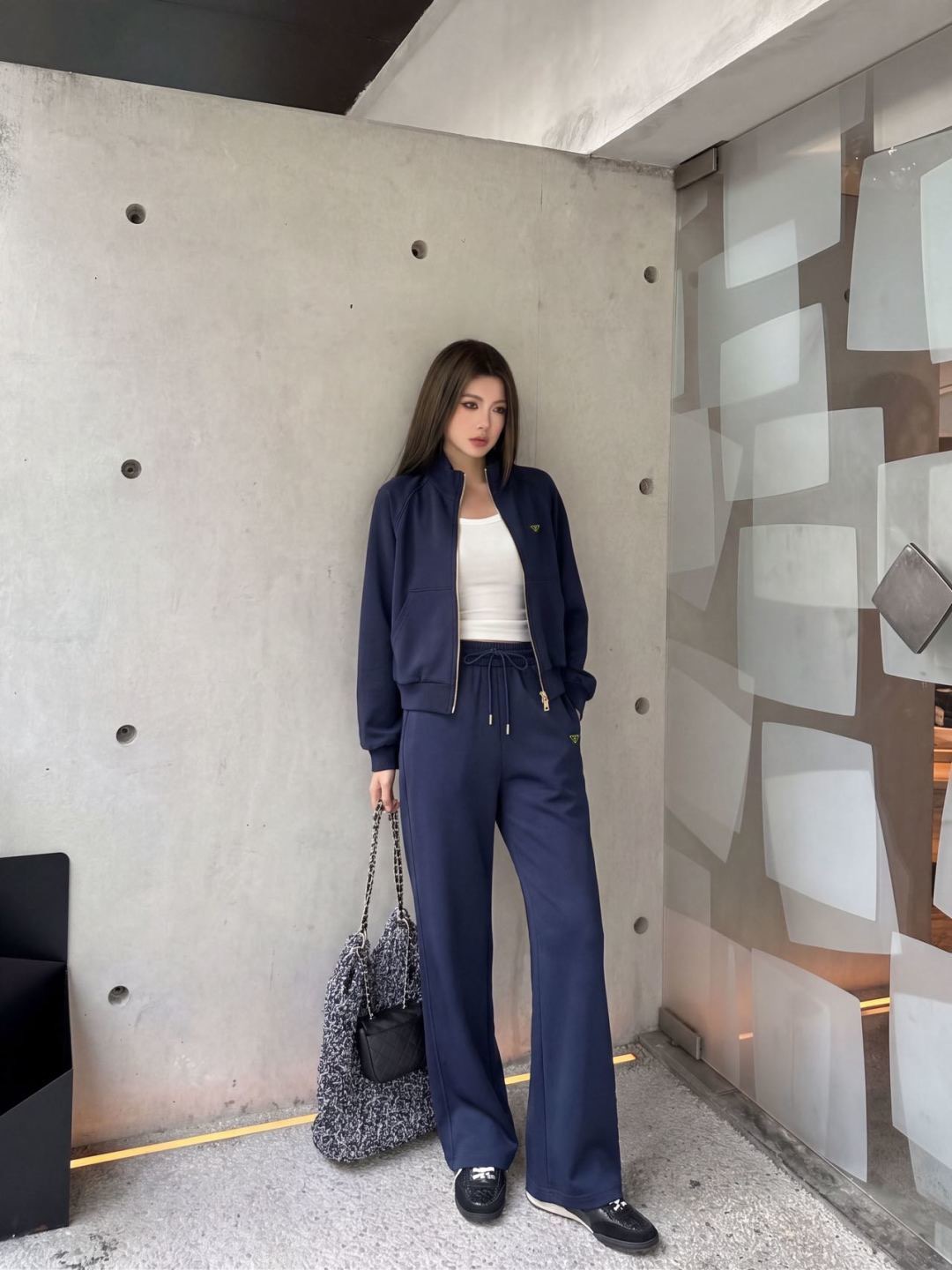 Pra 26fw casual jacket pants sets