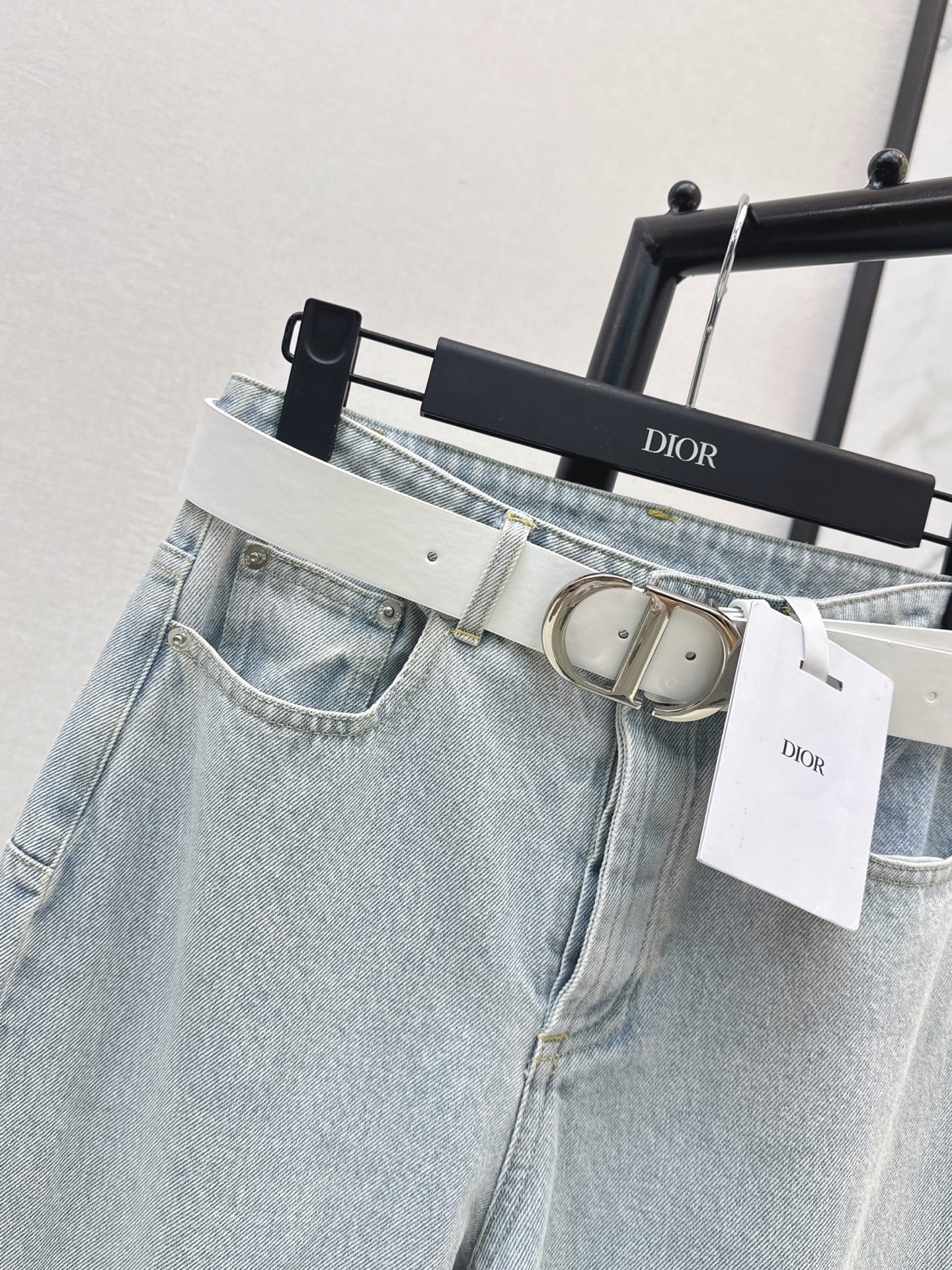 CD 26fw belted denim pants