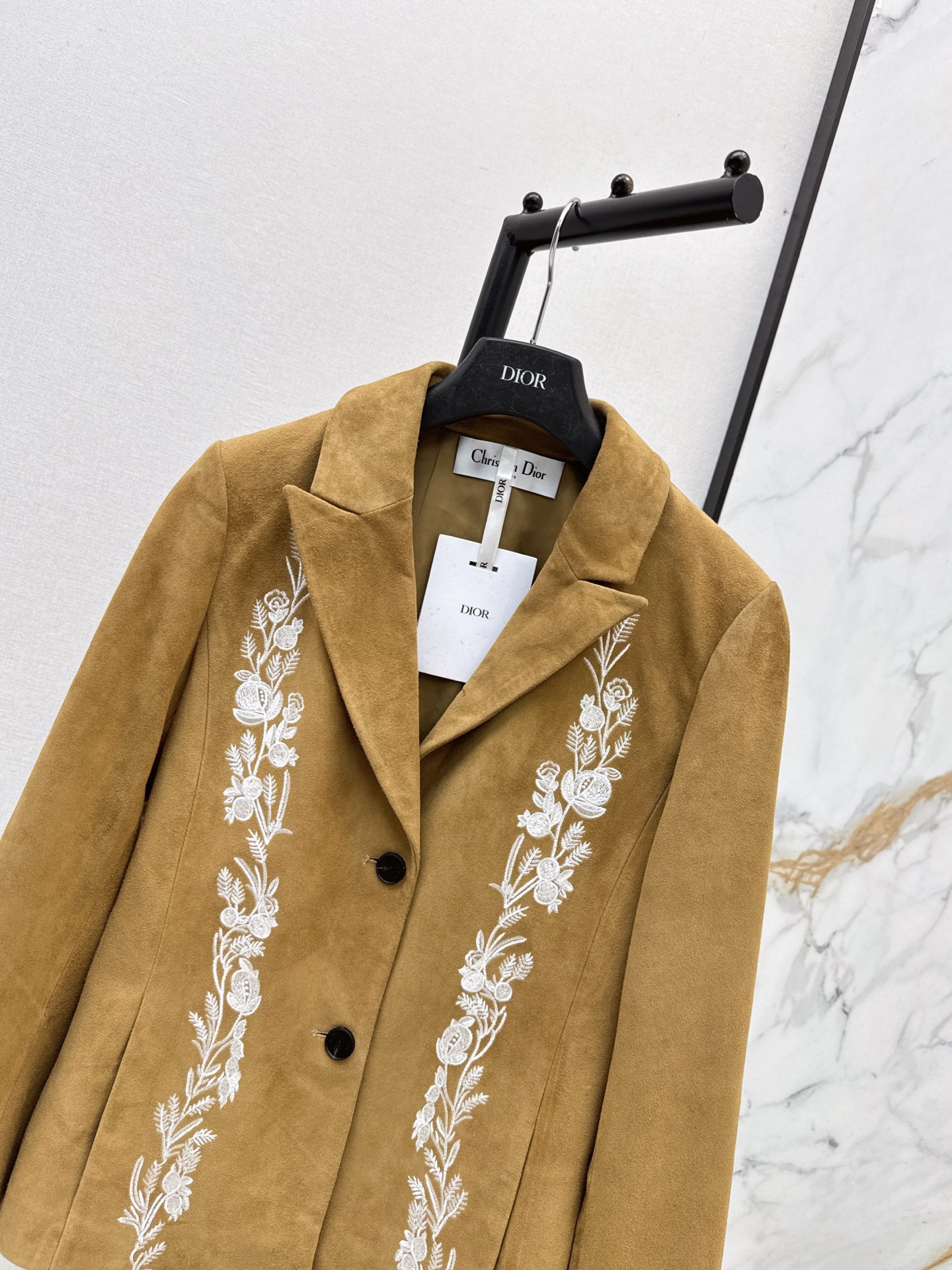 CD 26fw suede fleece embroidery blazer