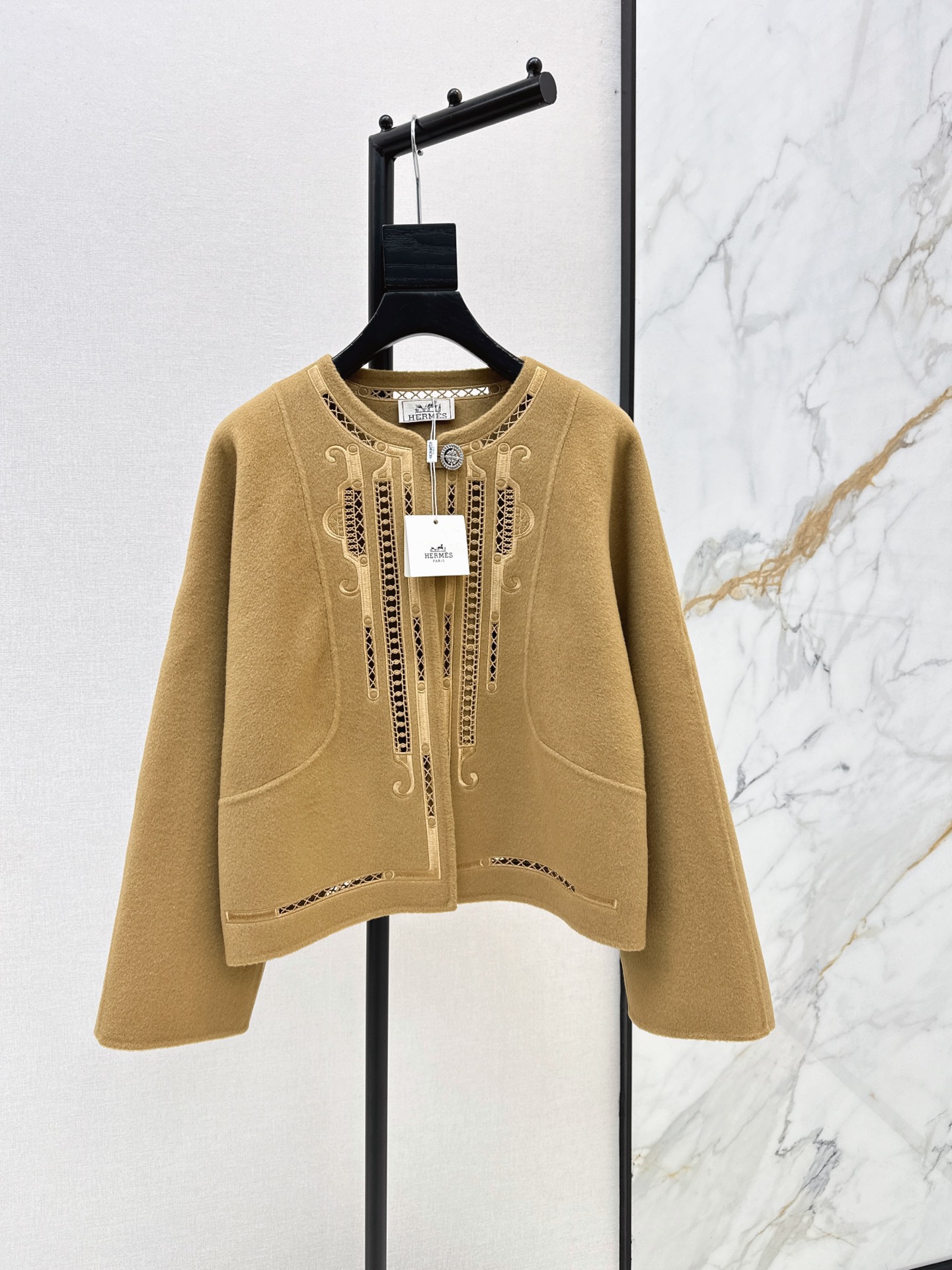 Her 26fw embroidery woolen jacket