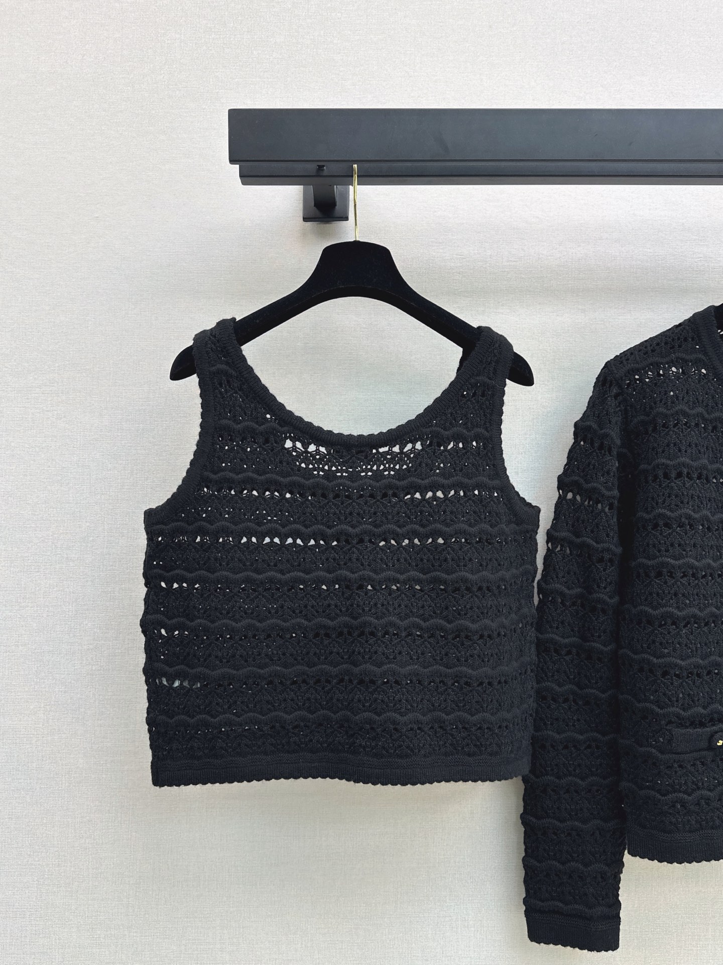 Chan 26fw knit vest cardigan sets