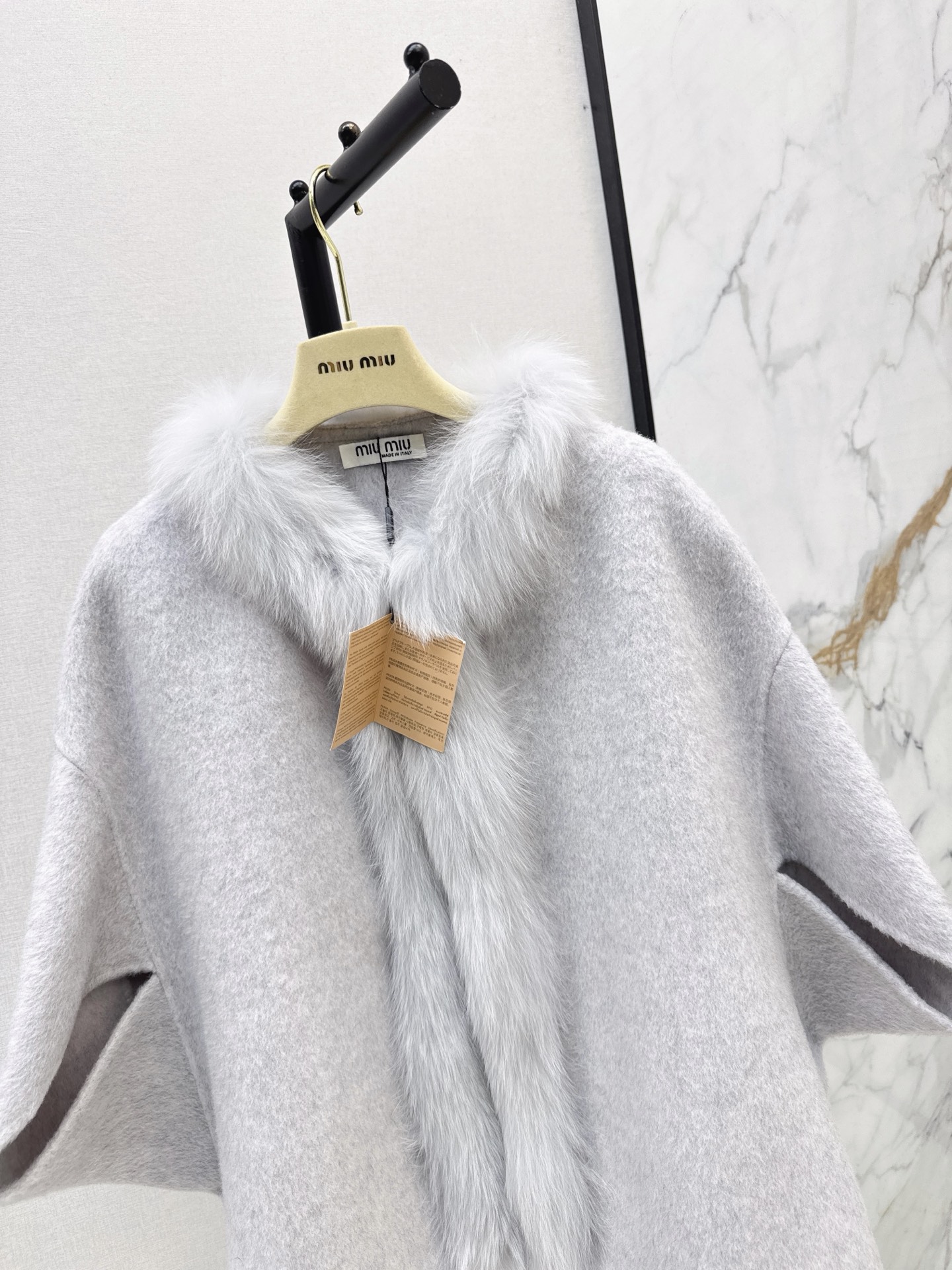 Miu 26fw woolen cape jacket