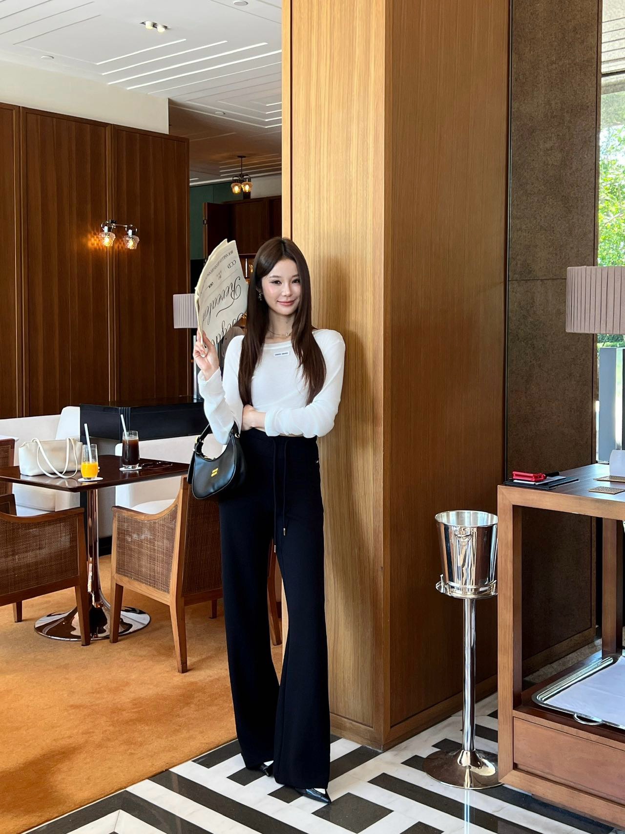 Miu 26fw drawstring pants