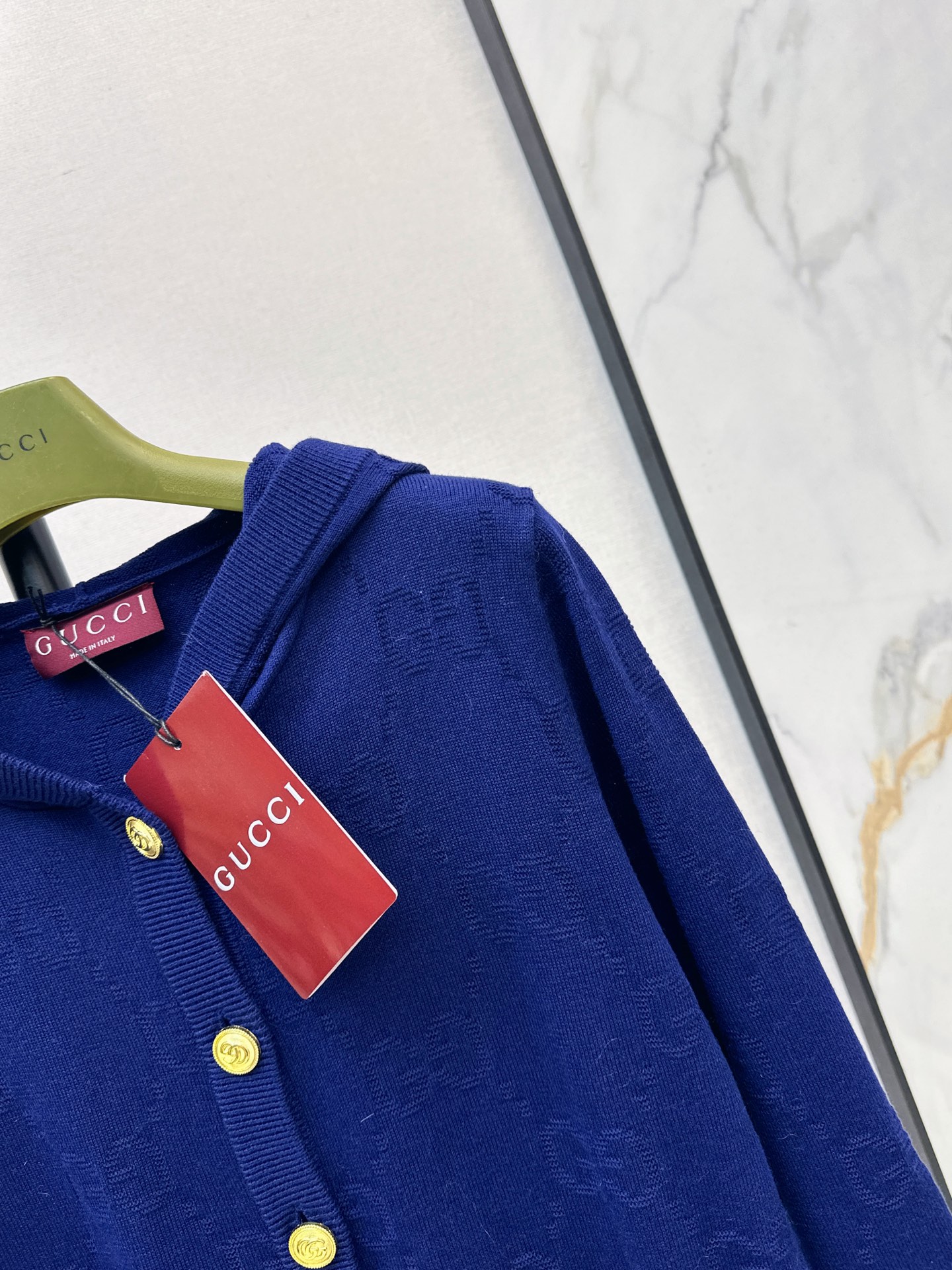 Guc 26fw hooded knit cardigan