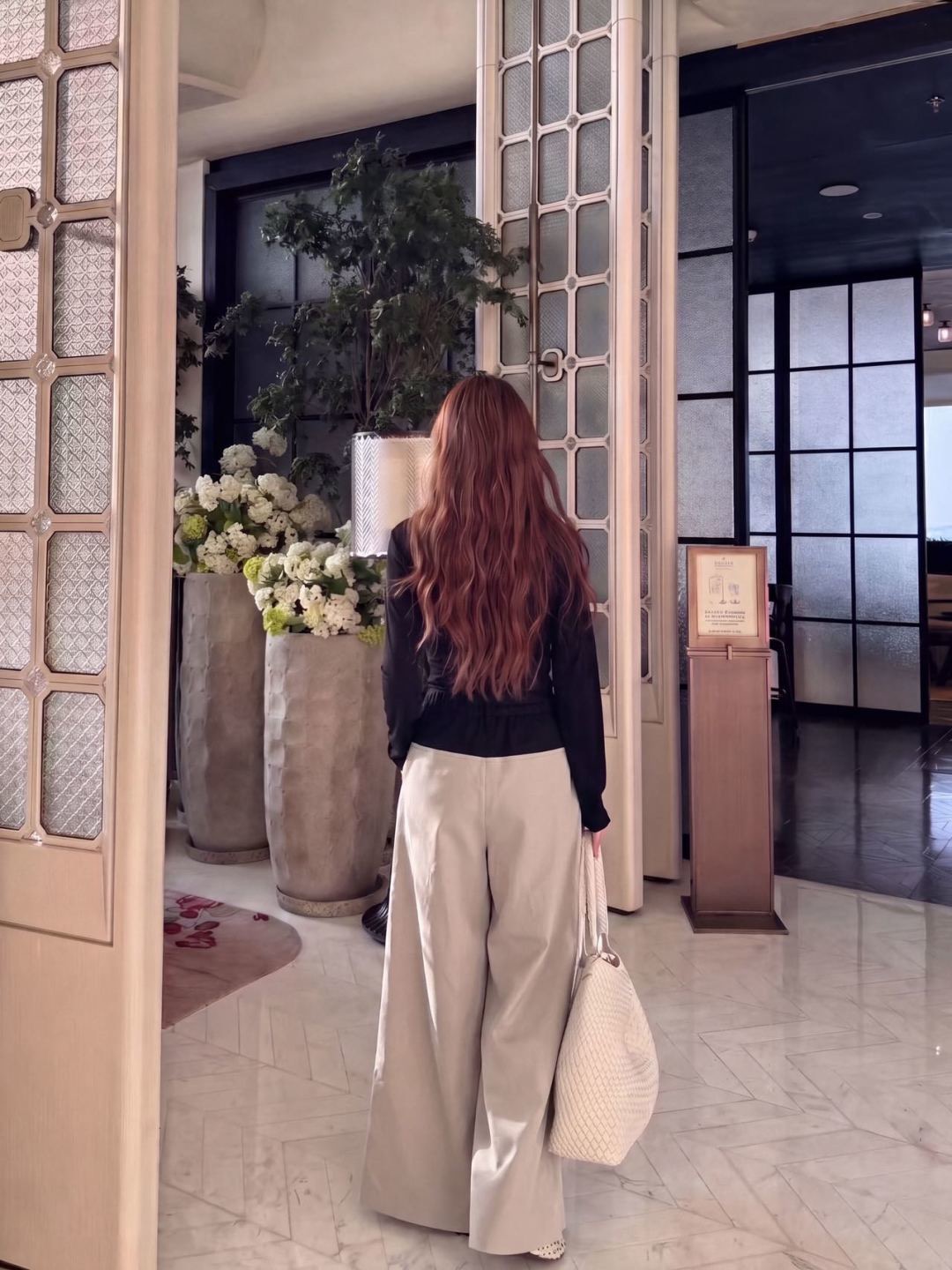 Miu 26fw contract wide-leg pants