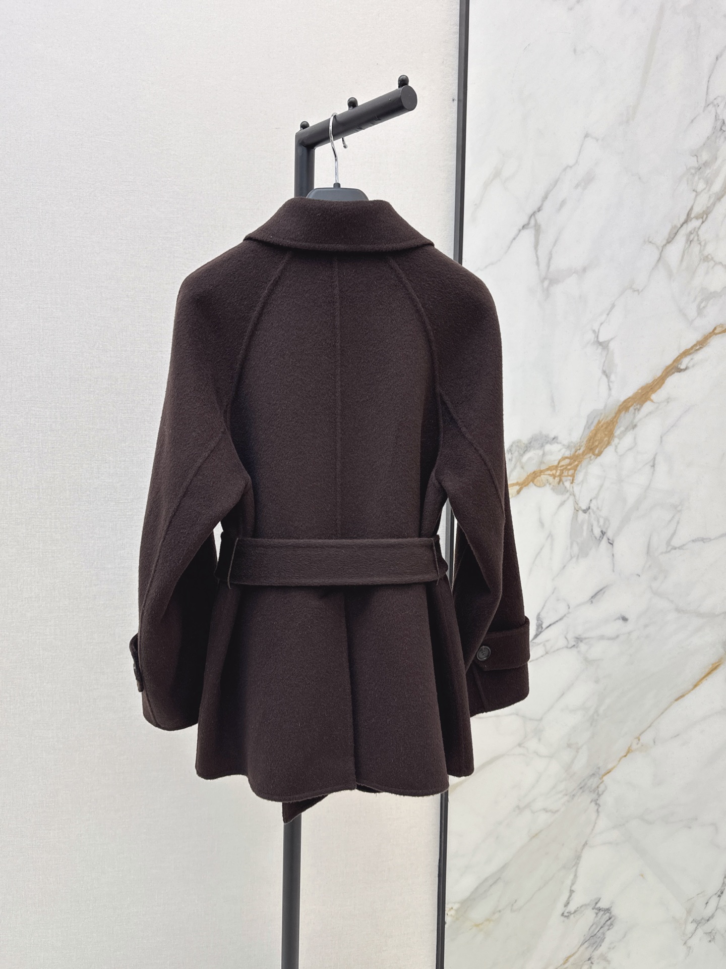Max 26fw belted double button overcoats