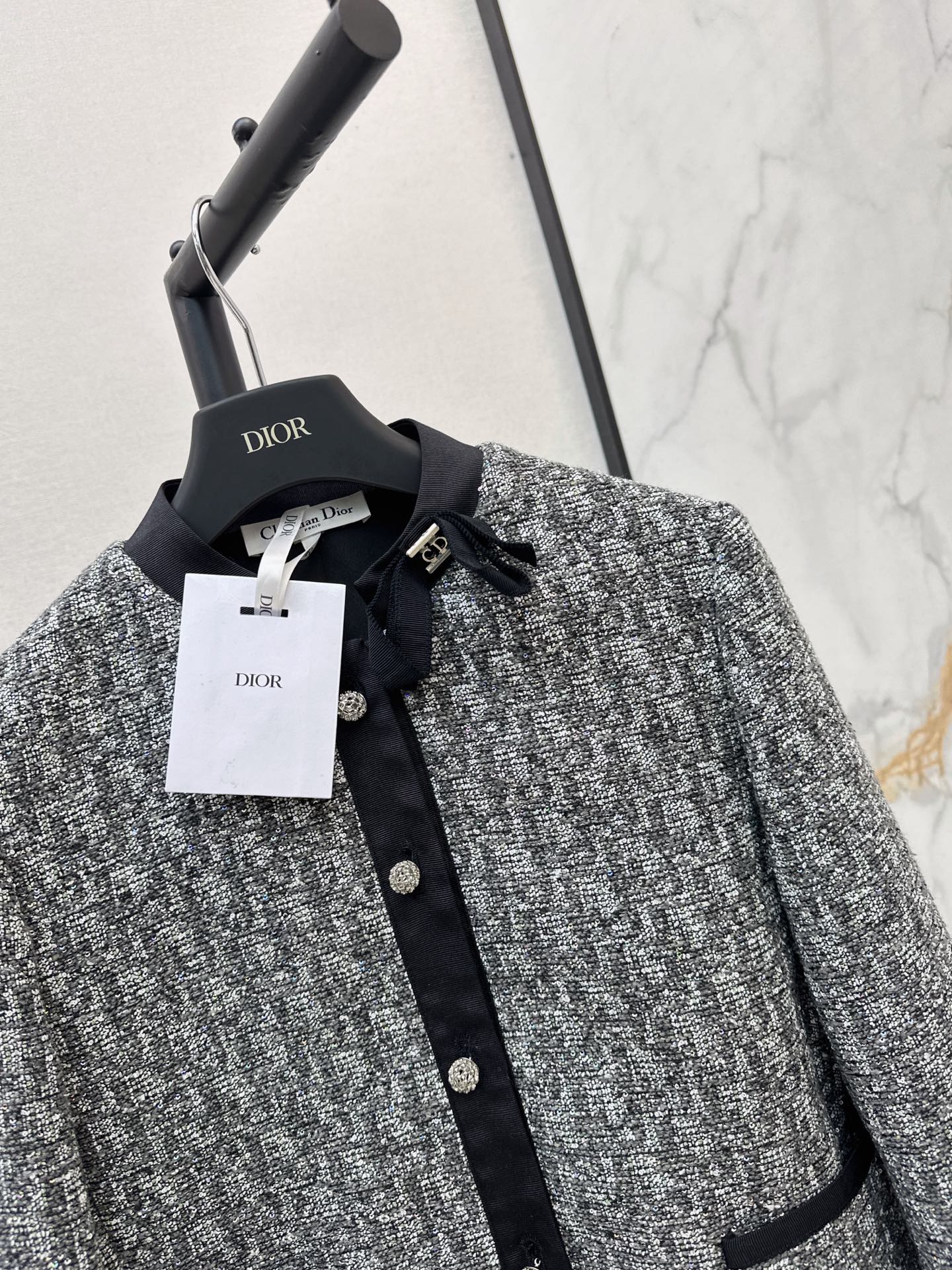 CD 26fw jacquard bow jacket