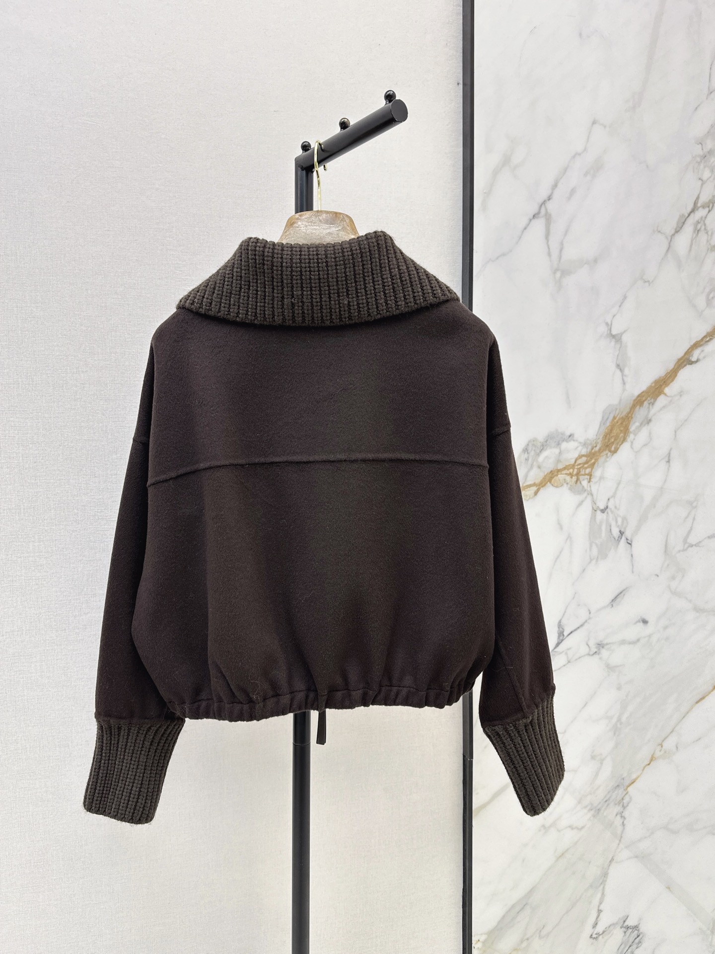 Brun 26fw cropped woolen jacket
