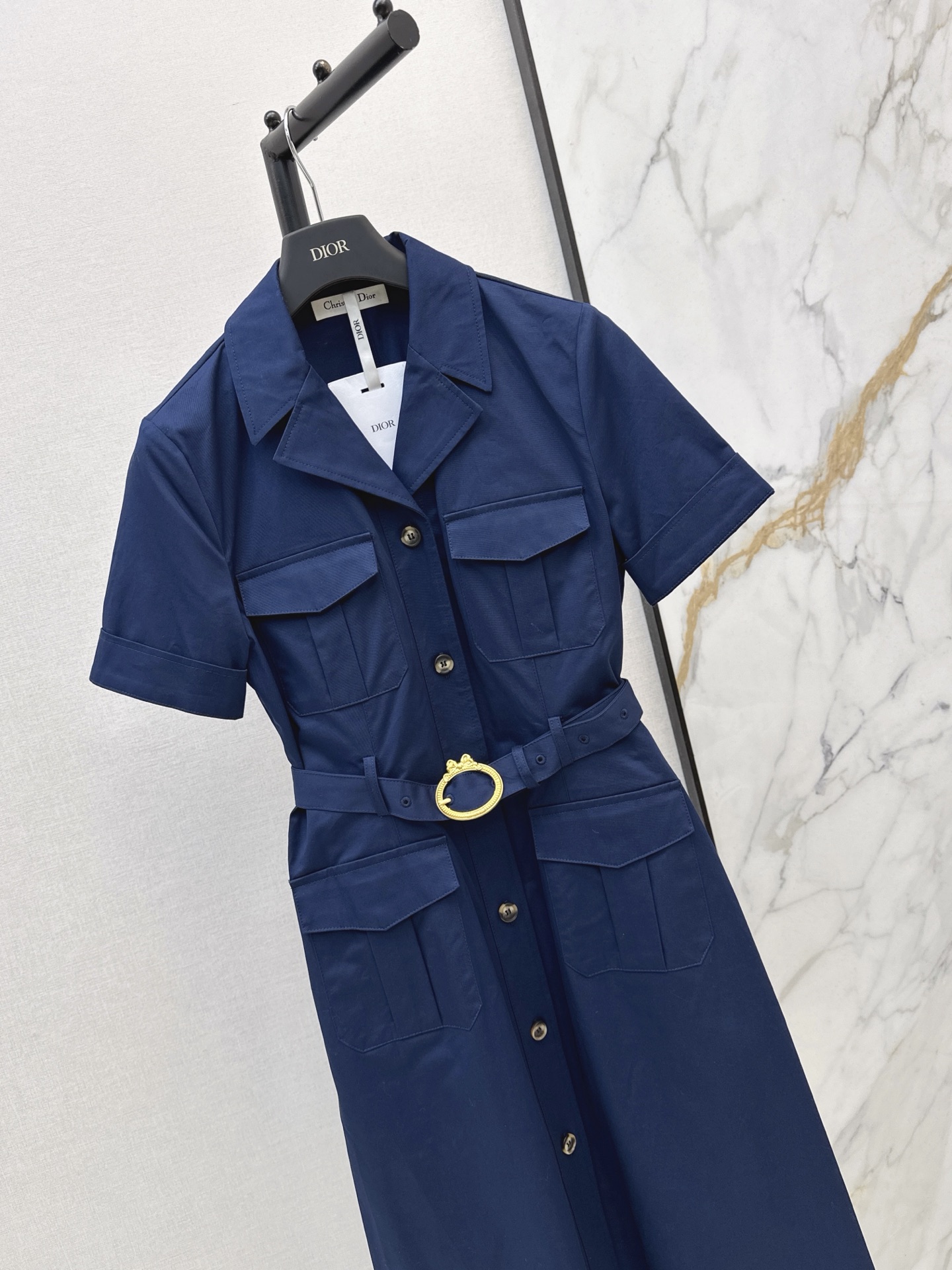 CD 26fw belted shirt dress