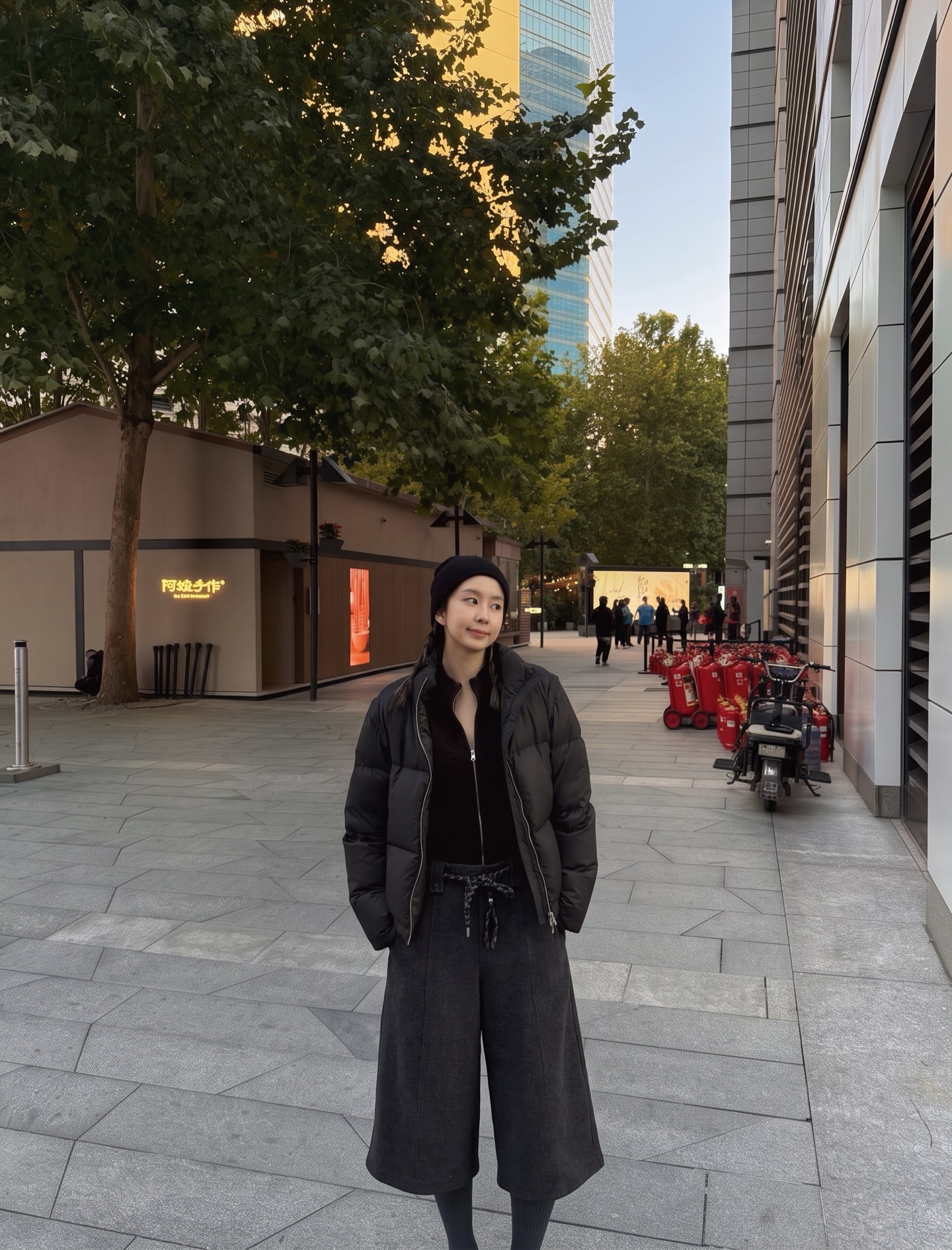 Row 26fw cropped wide-leg pants