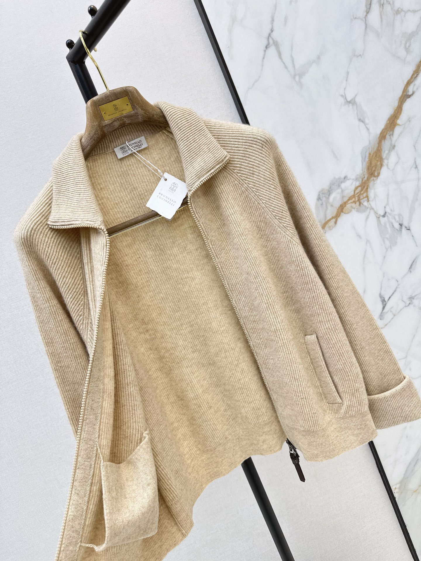 Brun 26fw cashmere knit jacket