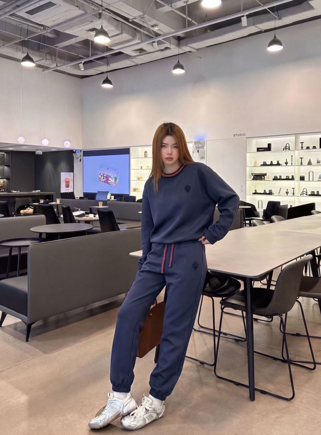 Guc 26fw casual sweatshirt pants sets