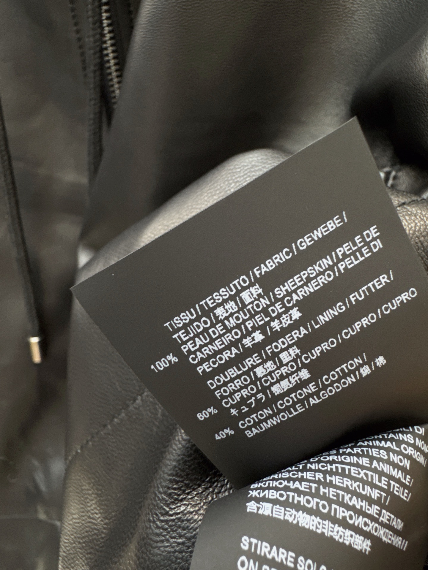 Loe 26fw leather hooded jacket