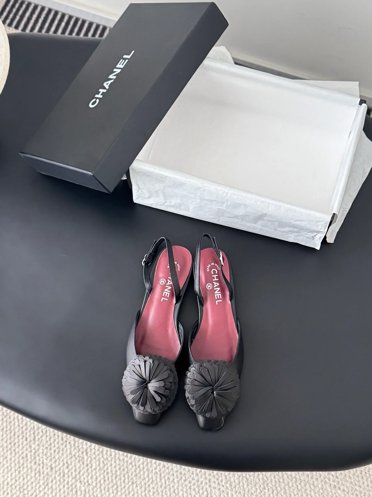 Chan 26ss slingback flats