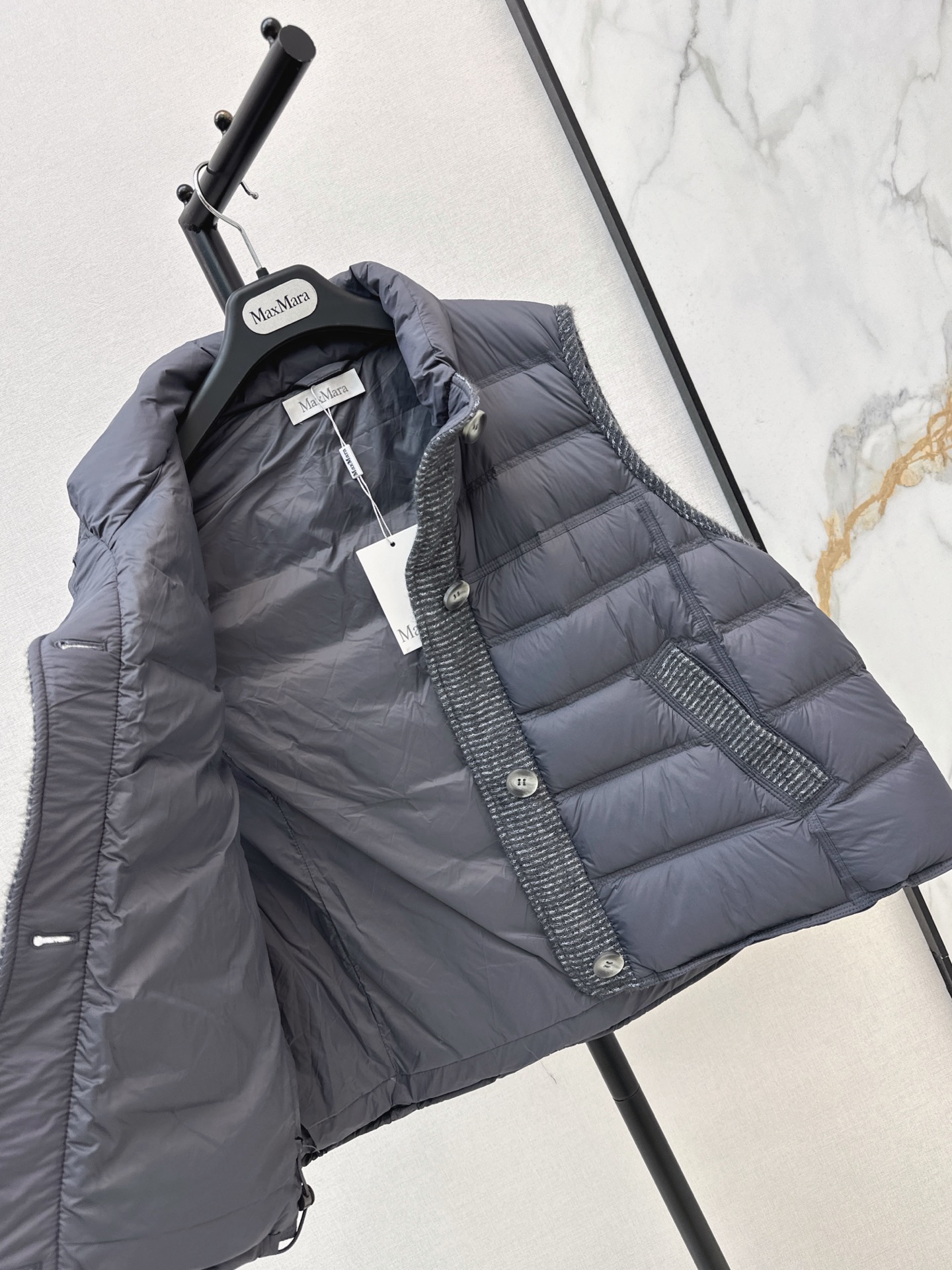 Max 26fw wool contract down vest