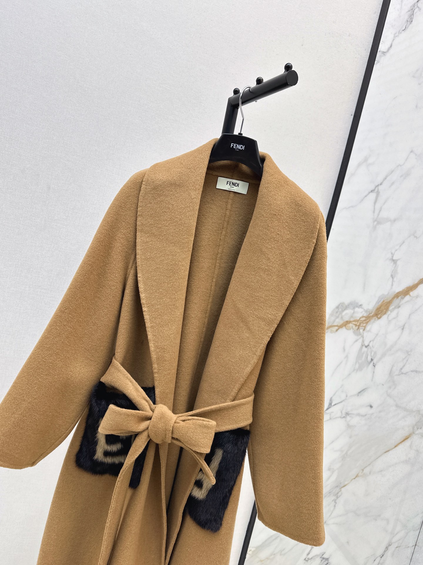 Fen 26fw wool overcoats