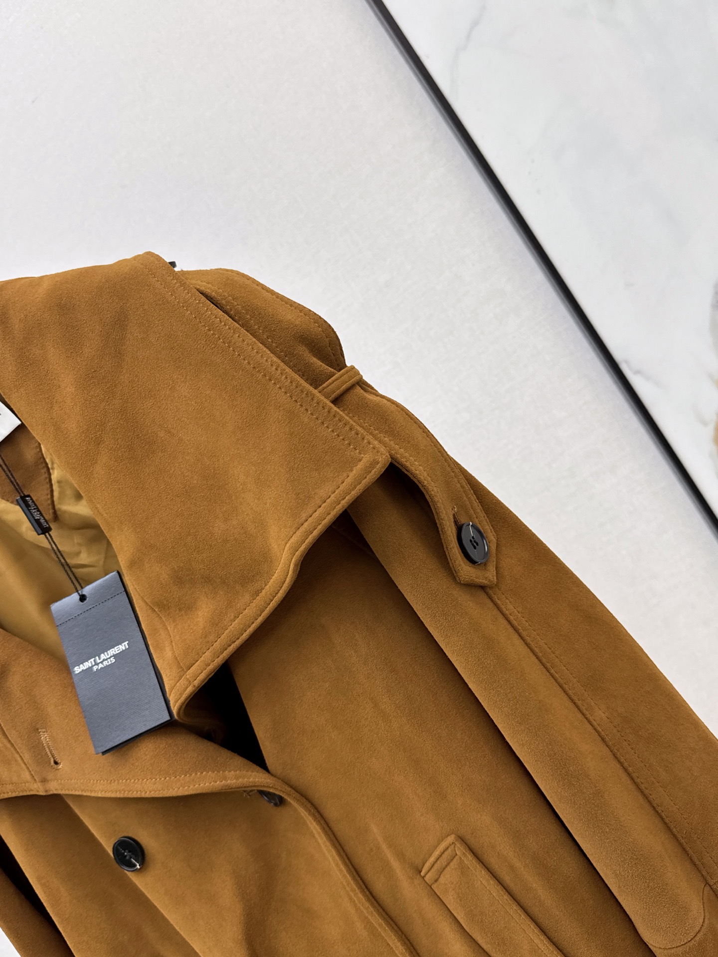 Sain 26fw suede fleece leather jacket