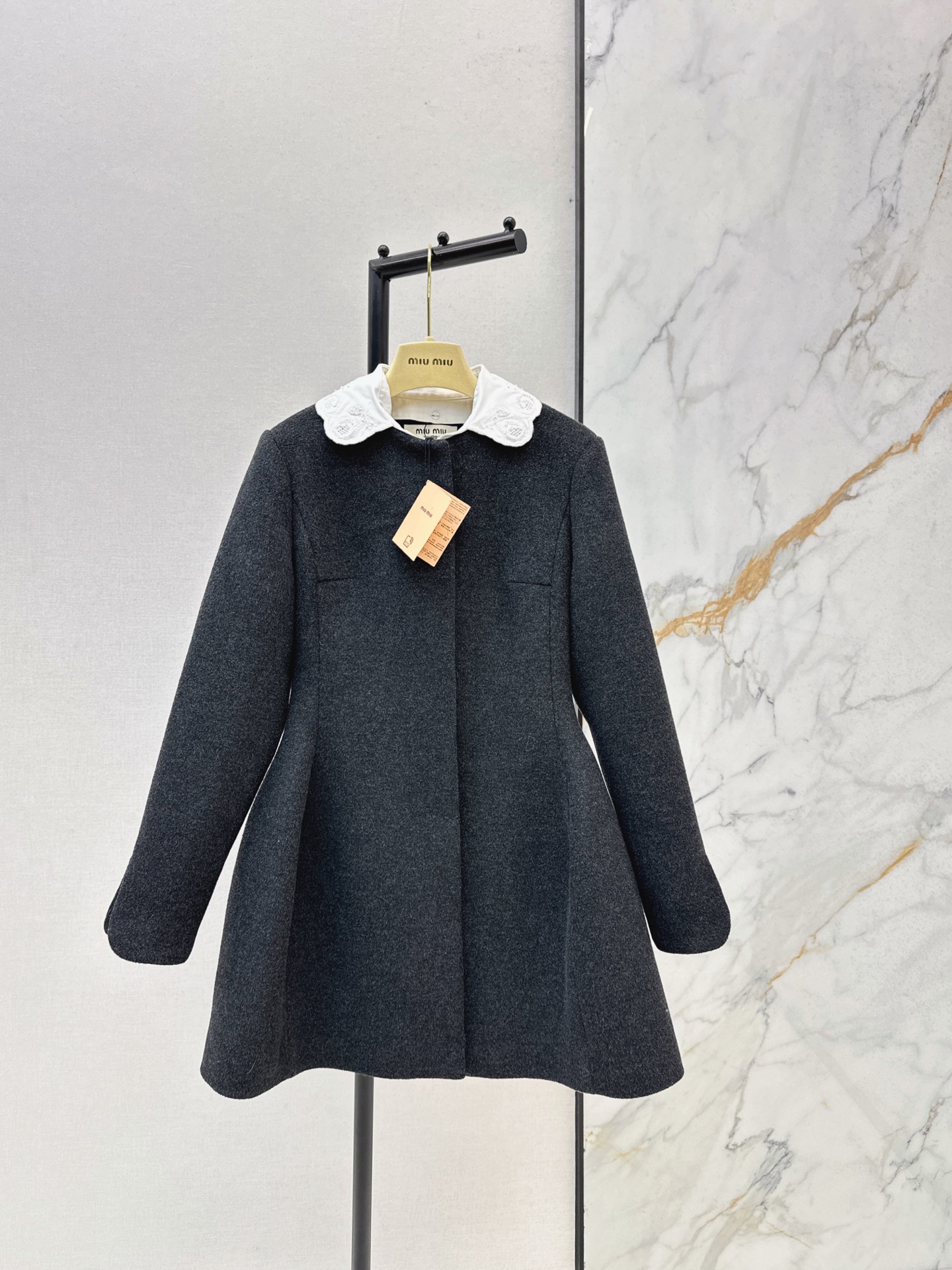 Miu 26fw woolen jacket dress