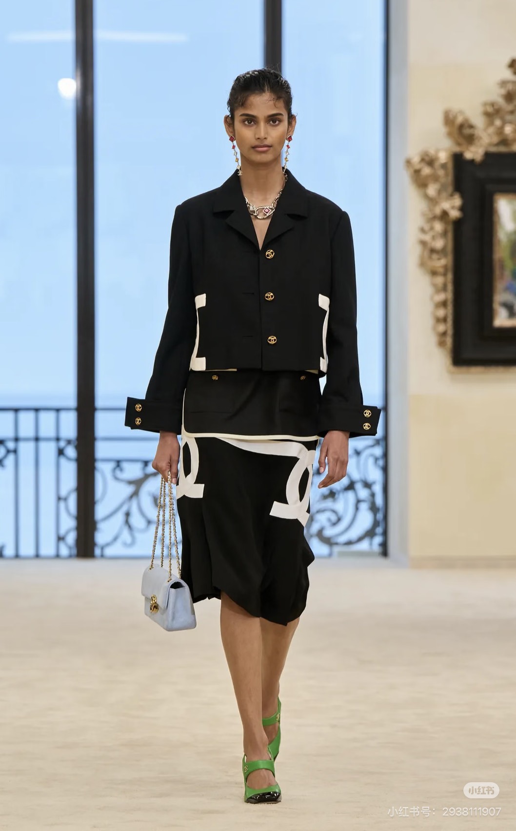 Chan 26fw cropped woven jacket