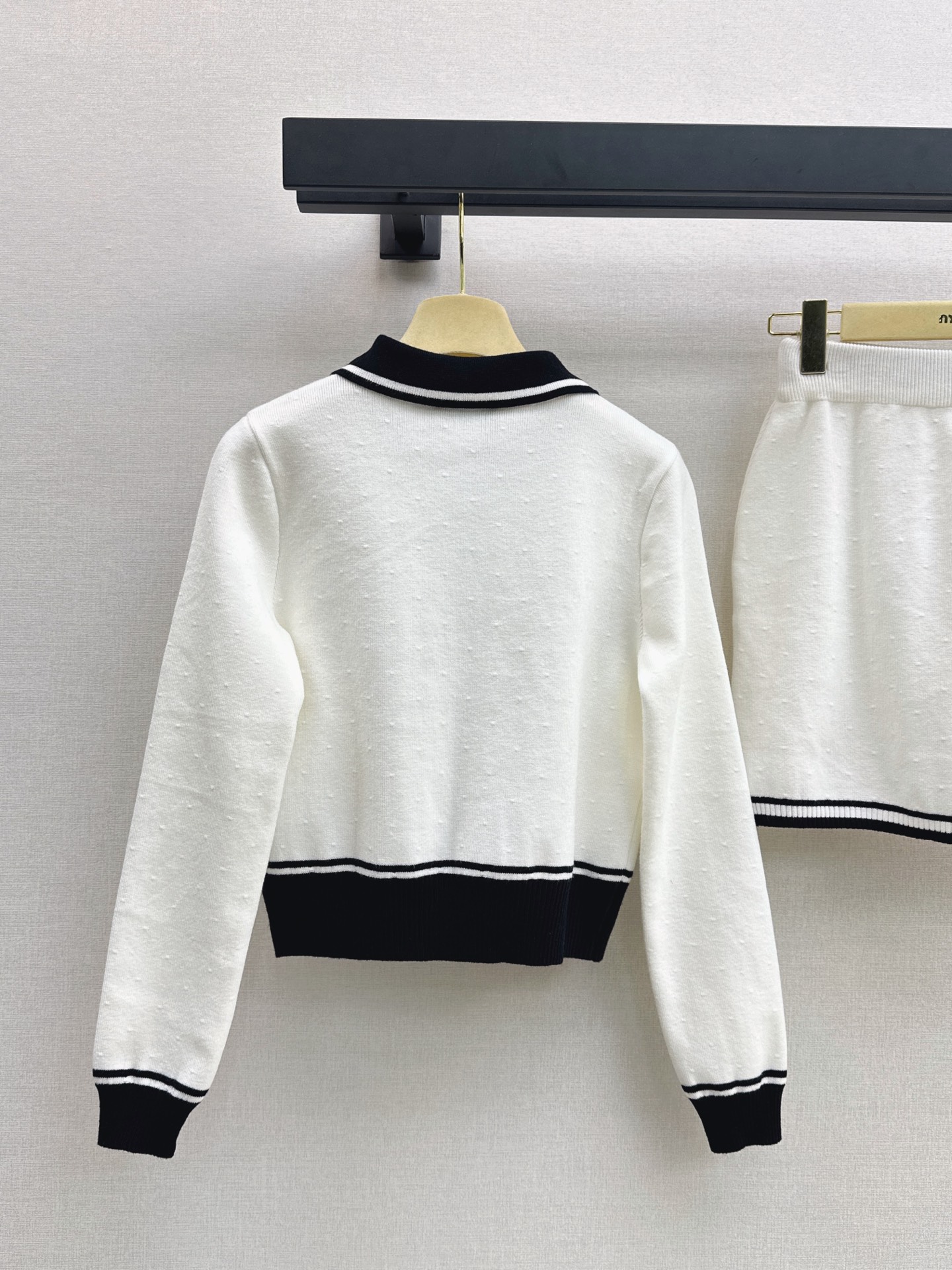 Miu 26fw bow cardigan skirt sets