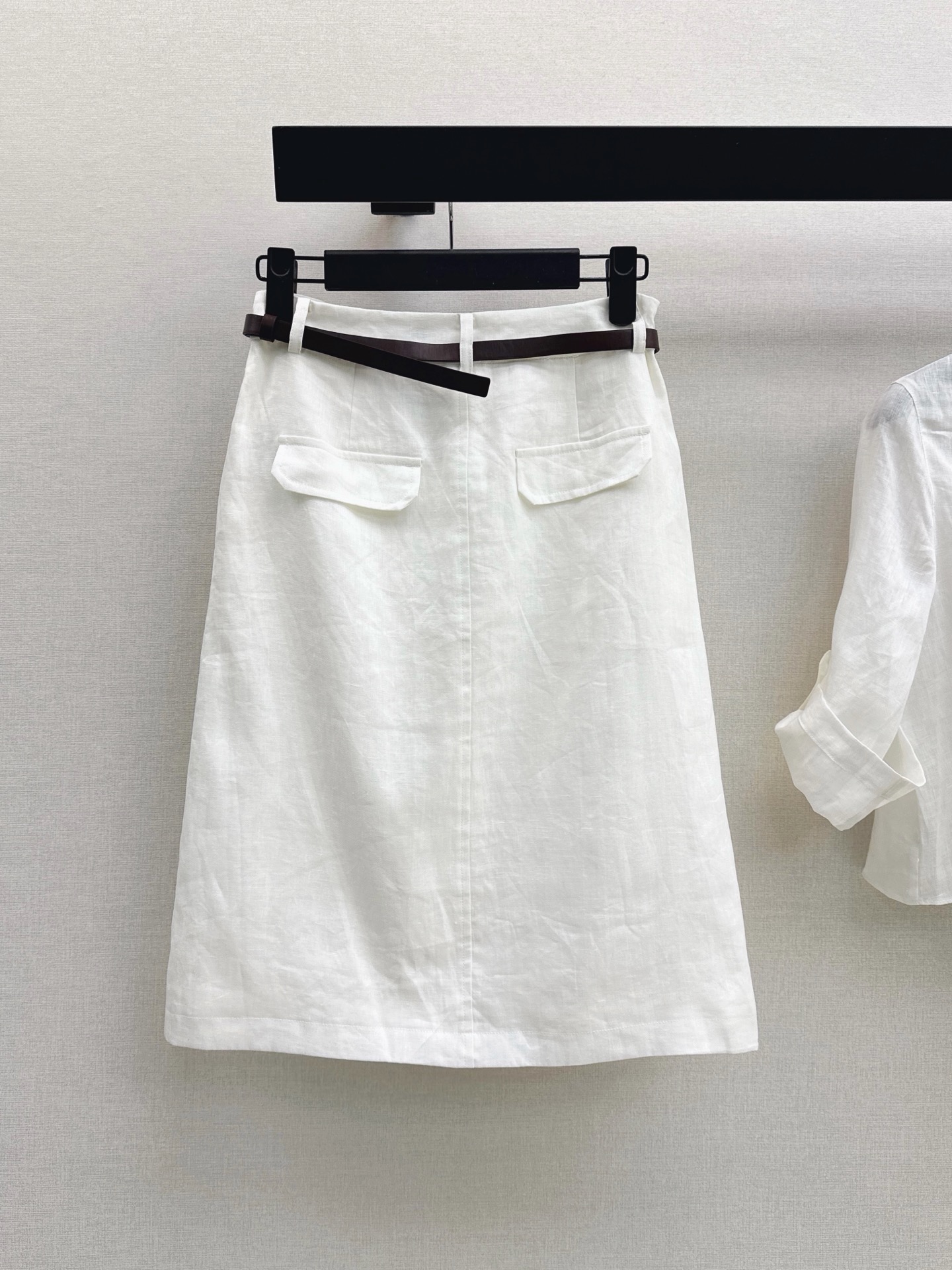 Pra 26ss belted skirt