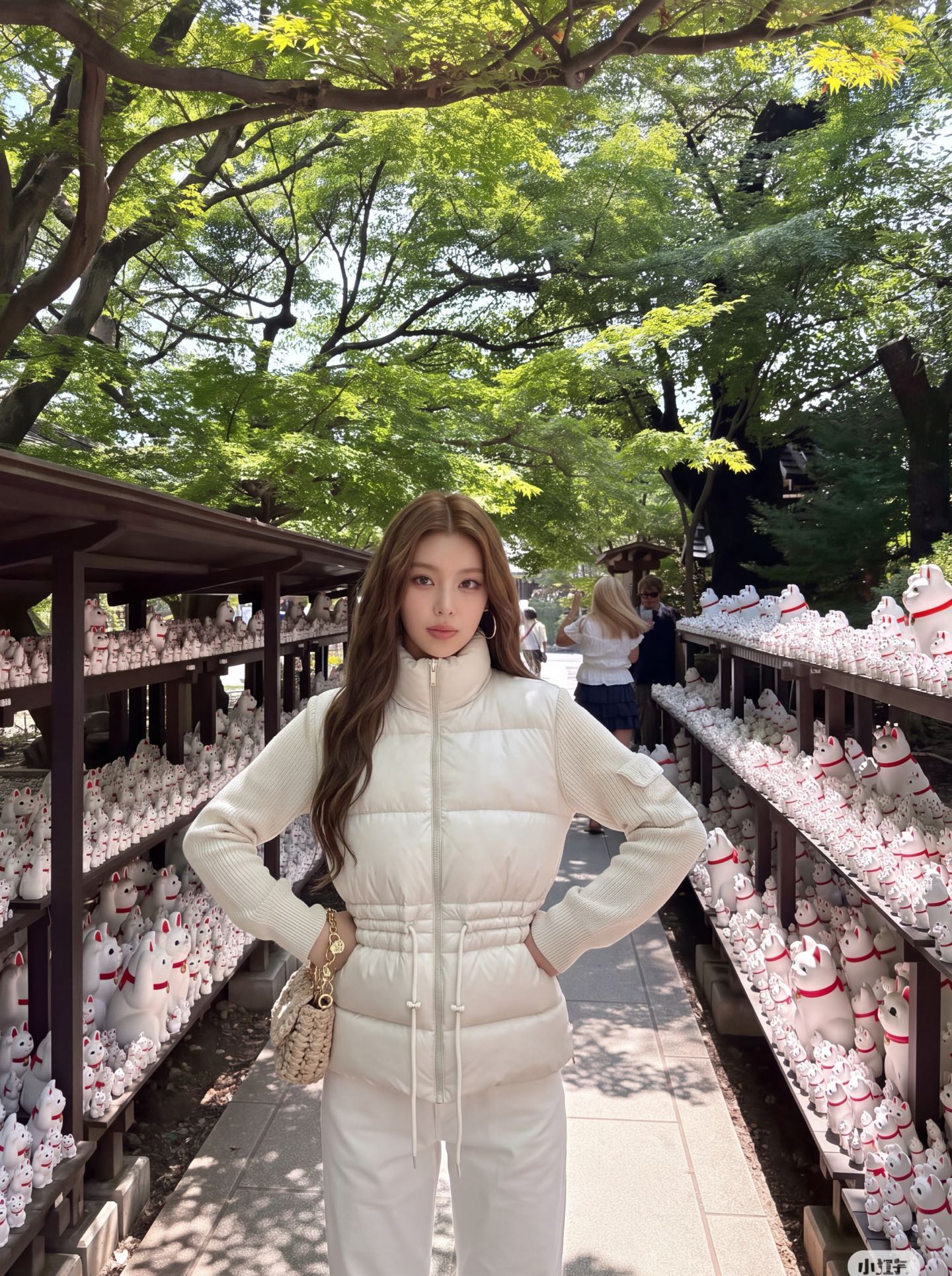 Chan 26fw wool contract drawstring down jacket