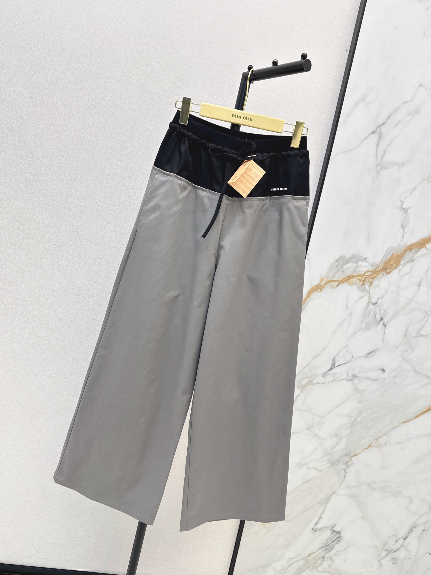 Miu 26fw contract wide-leg pants