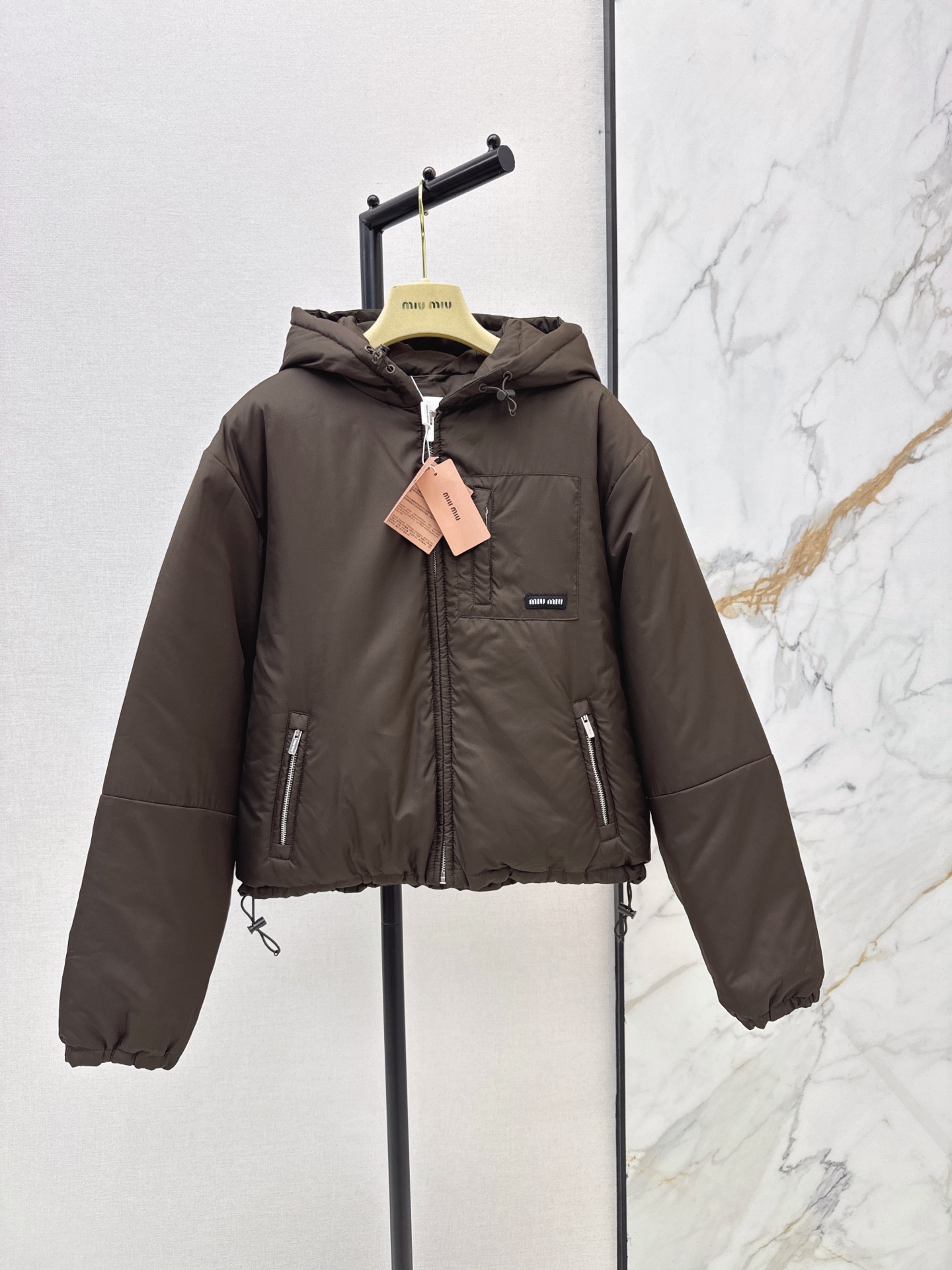 Miu 26fw hoode down jacket